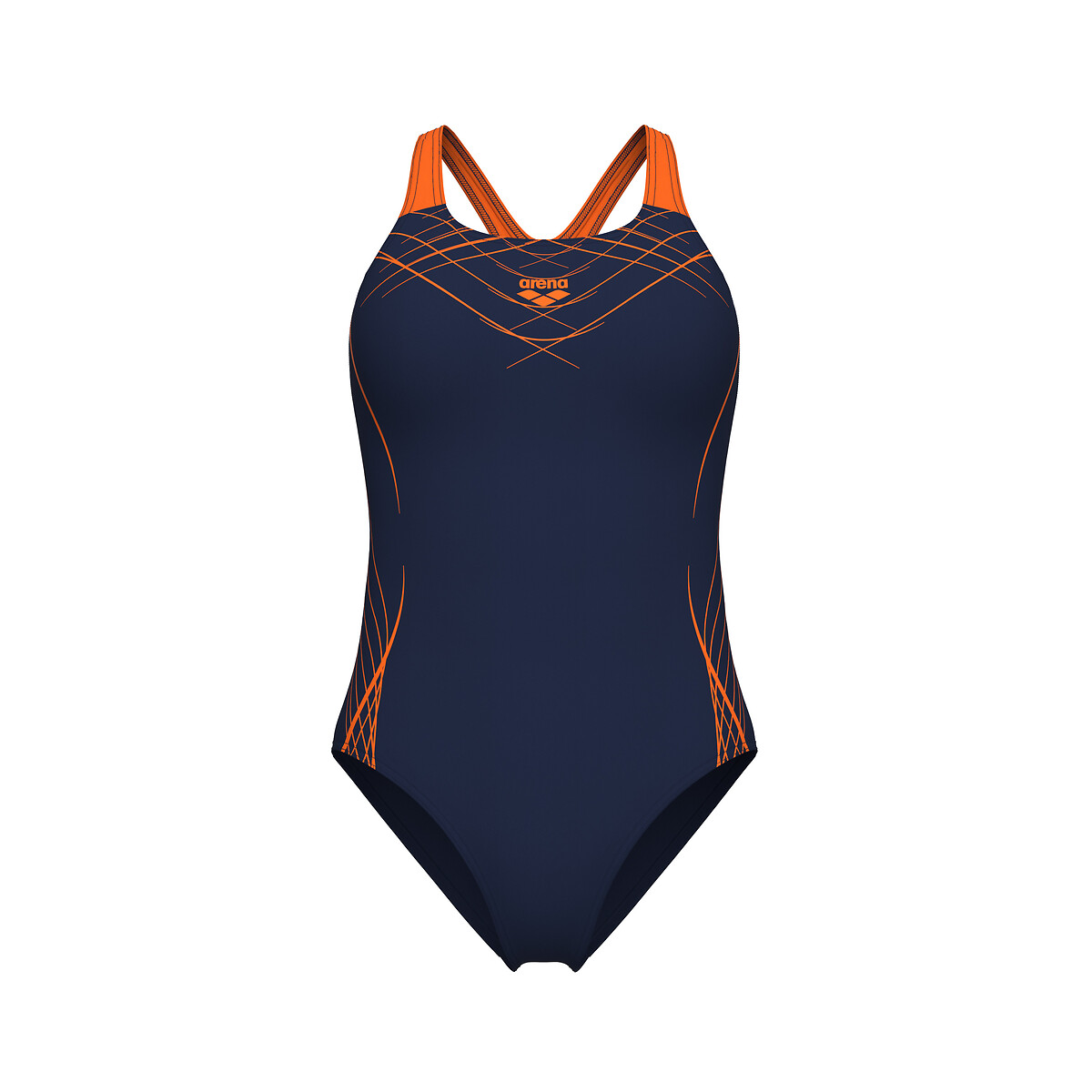 Maillot de natation 1 pièce SWIM PRO BACK MAXFIT bleu/orange, ARENA