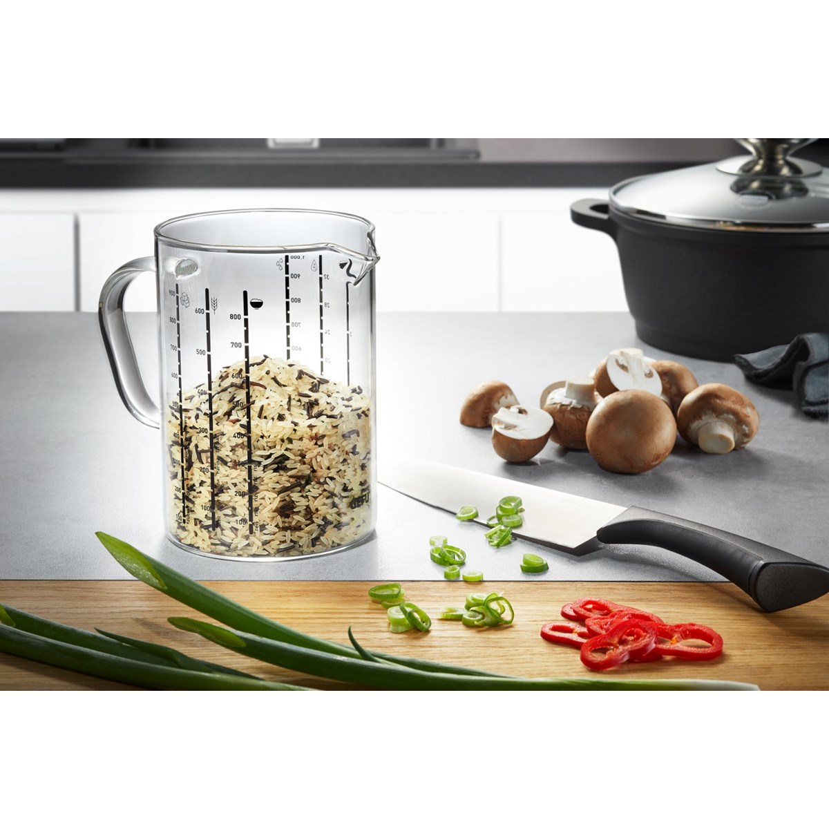 Verre doseur METI 1000 ml transparent, GEFU