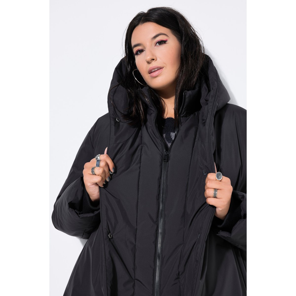 Manteau matelassé oversize noir, STUDIO UNTOLD