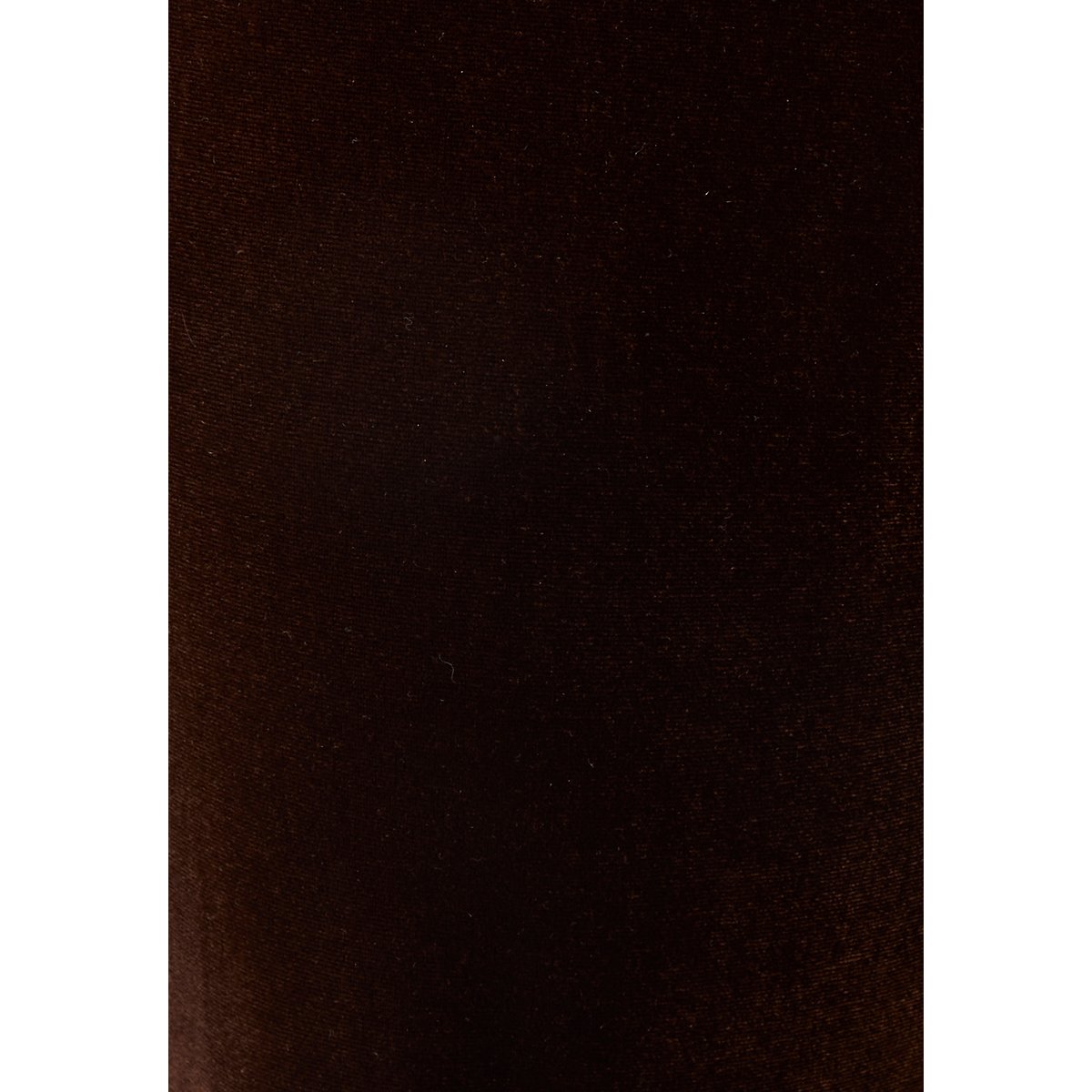 Pantalon enfilable velours brillant marron chocolat, DAMART