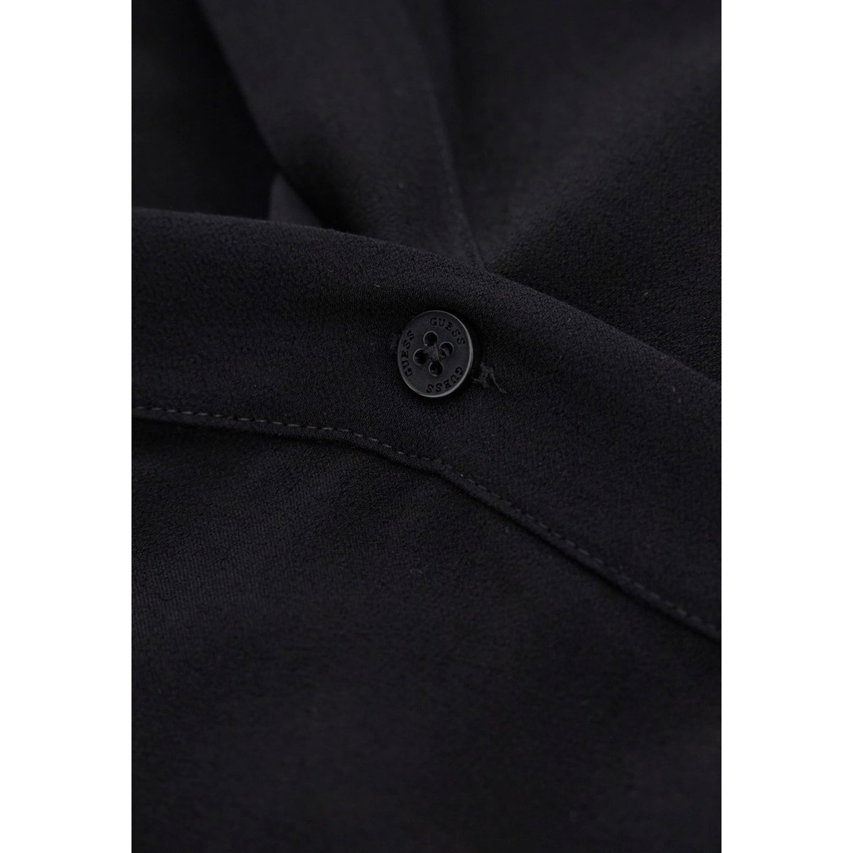 Robe Longue Boutonnée noir, GUESS