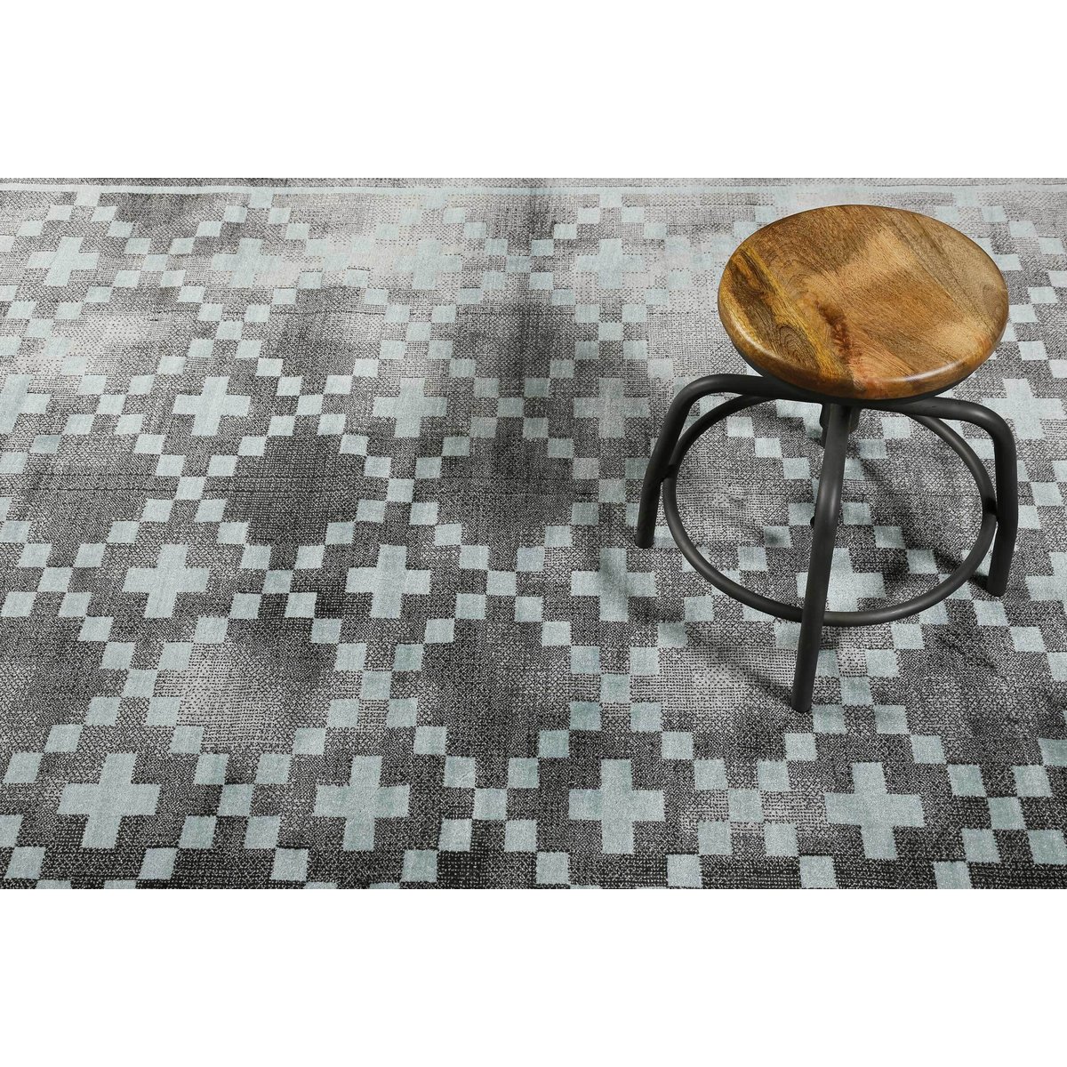 Tapis salon velours ras à motif ,  PLEASURE 2.0 turquoise, WECON HOME