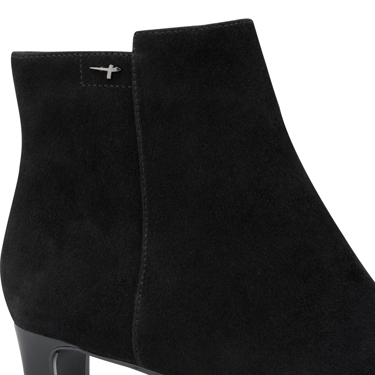 Bottine en cuir noir, TAMARIS