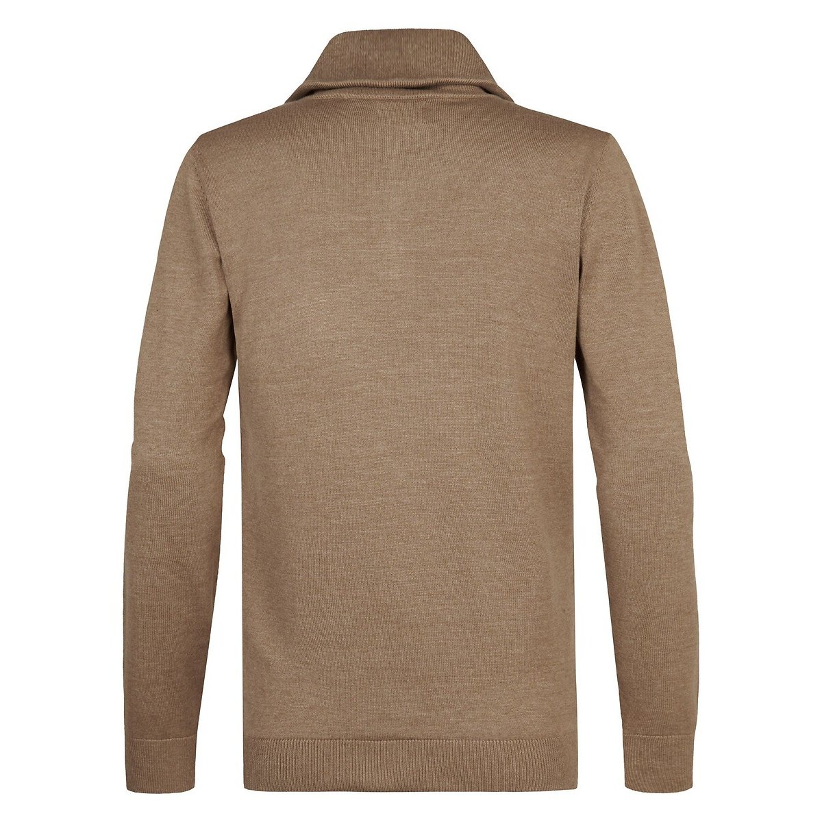 Pull col montant en fine maille camel, PETROL INDUSTRIES