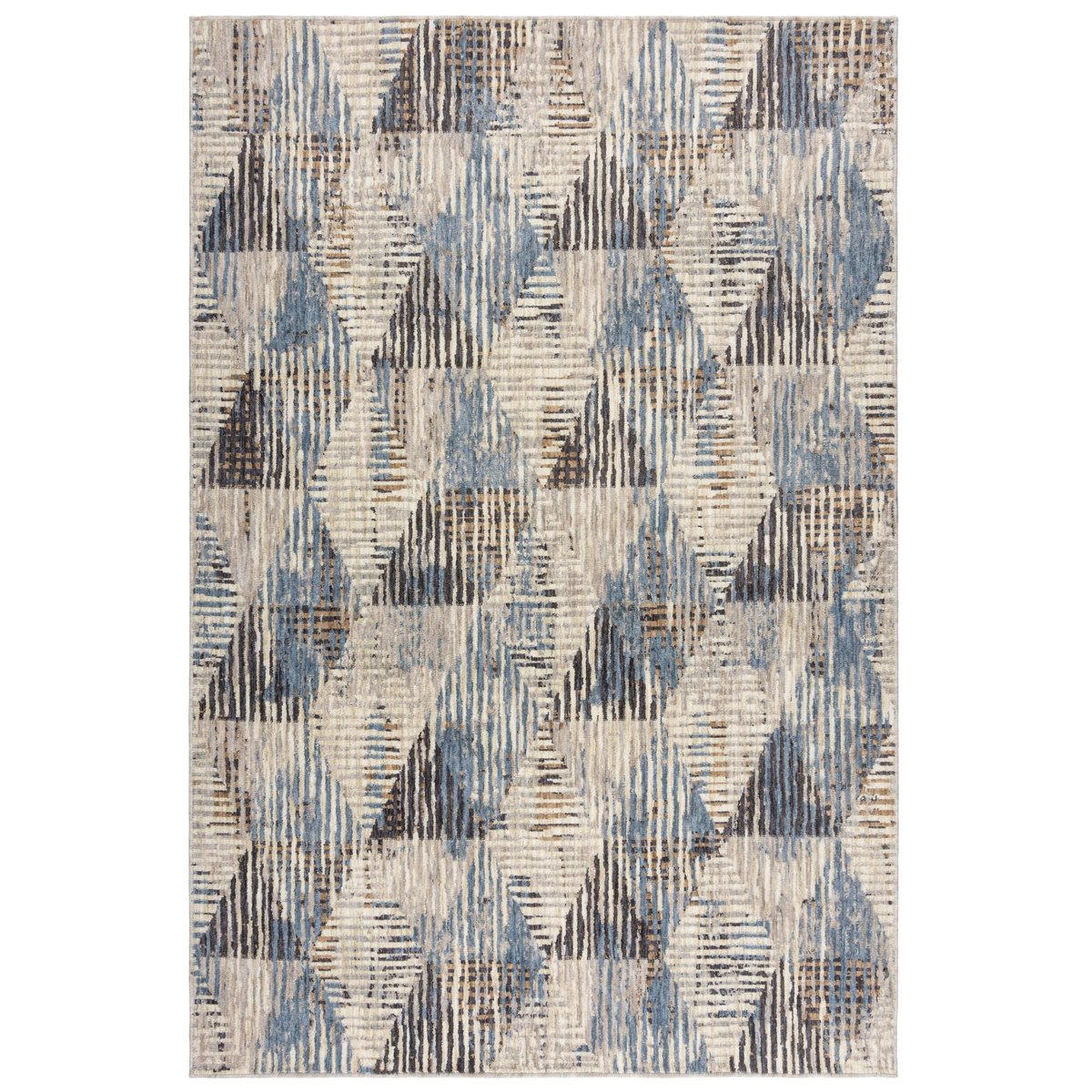 Tapis salon et chambre moderne TALY bleu, NOVATREND