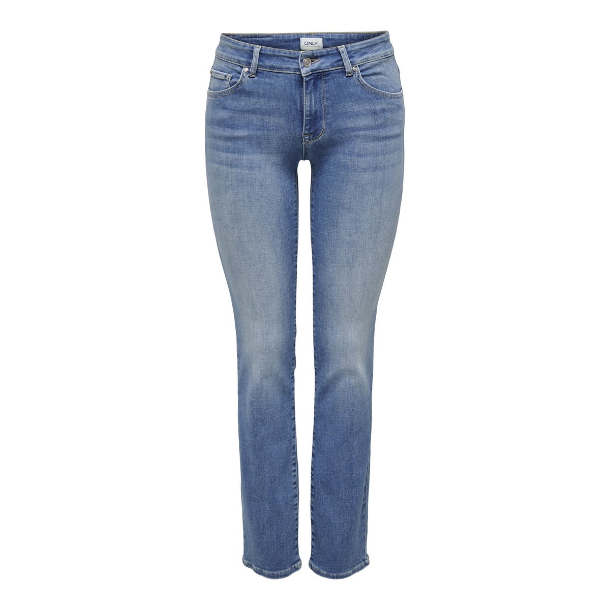 Jean Coupe Droite ONLALICIA Taille classique Straight Fit Jeans medium blue denim, ONLY
