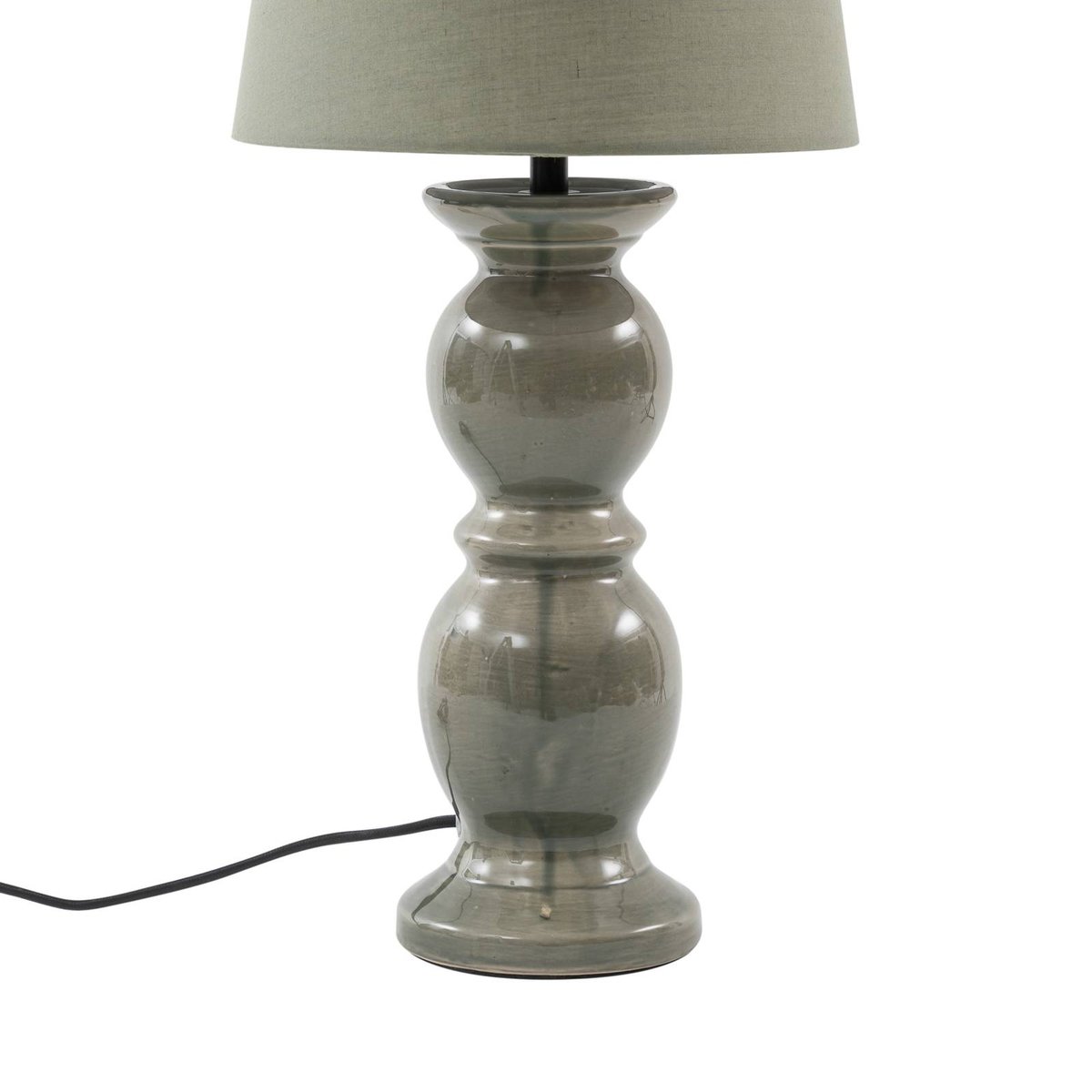Lampe à poser en céramique design, Lyndorin vert, LUCANDE