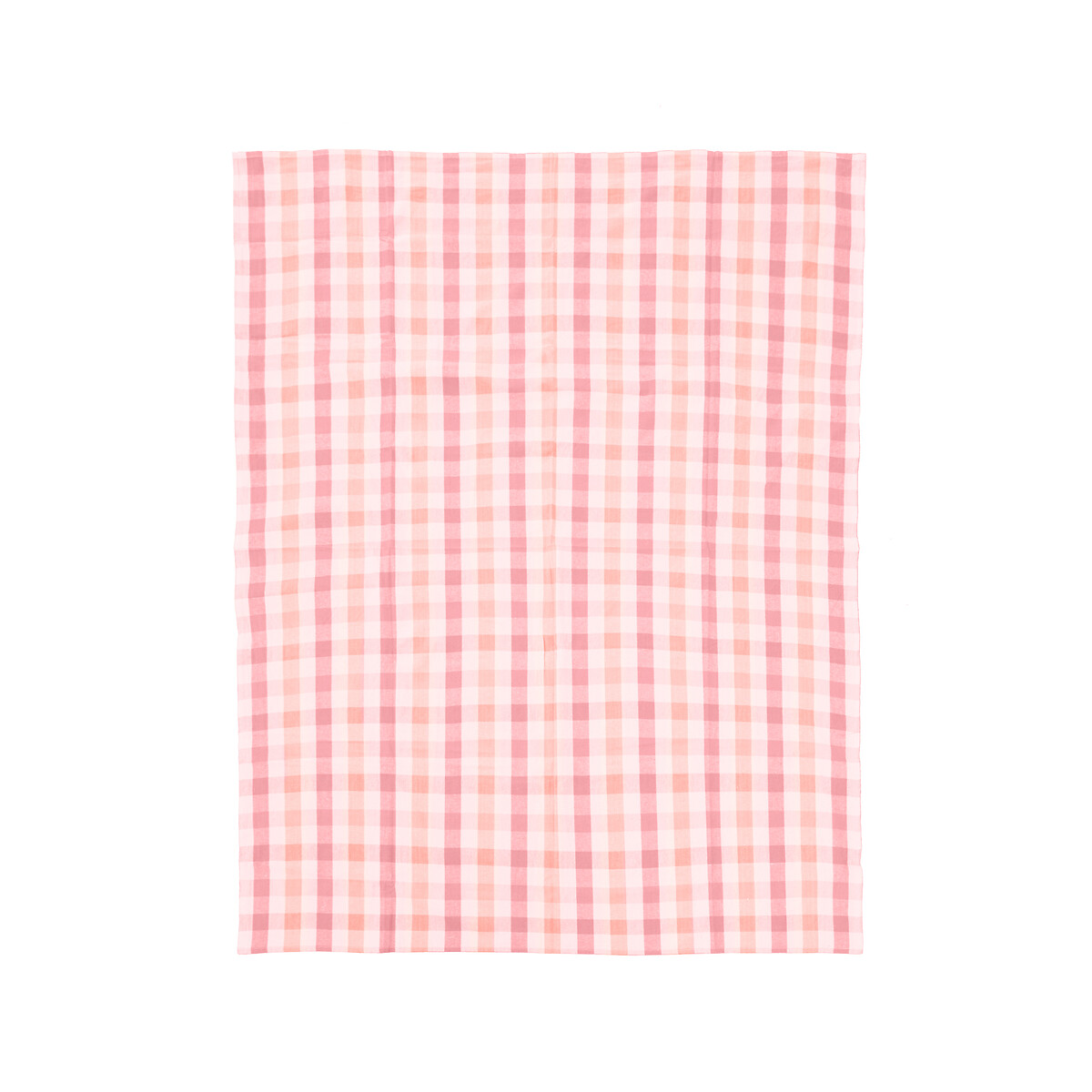 Checked 100% Cotton Tablecloth - 140x180cm pink, SO'HOME