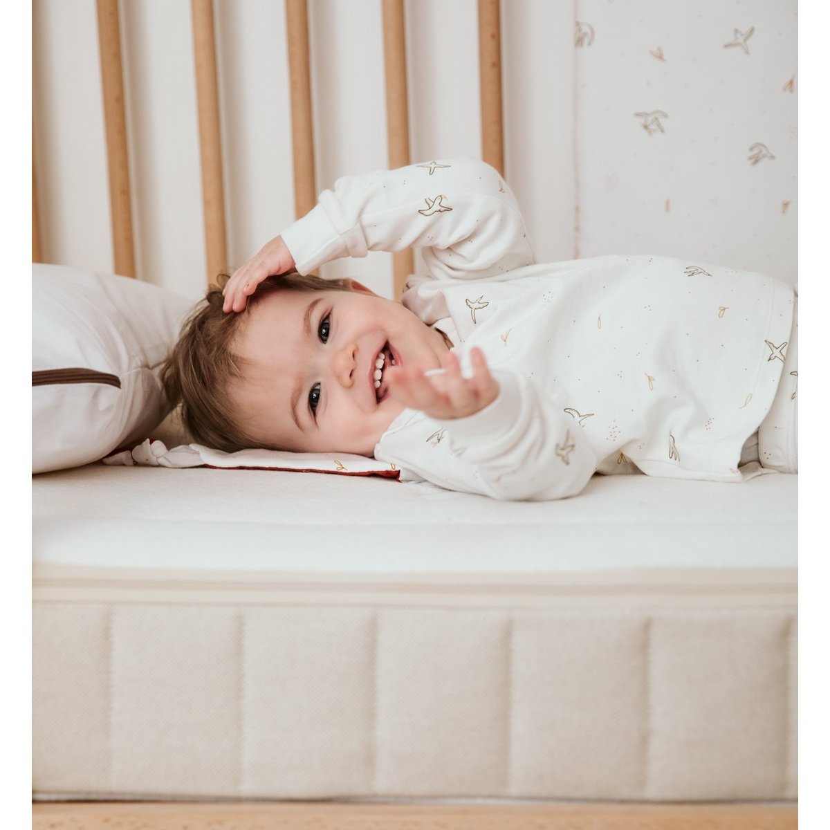Matelas Bébé CHANVRENATURA® blanc, KADOLIS
