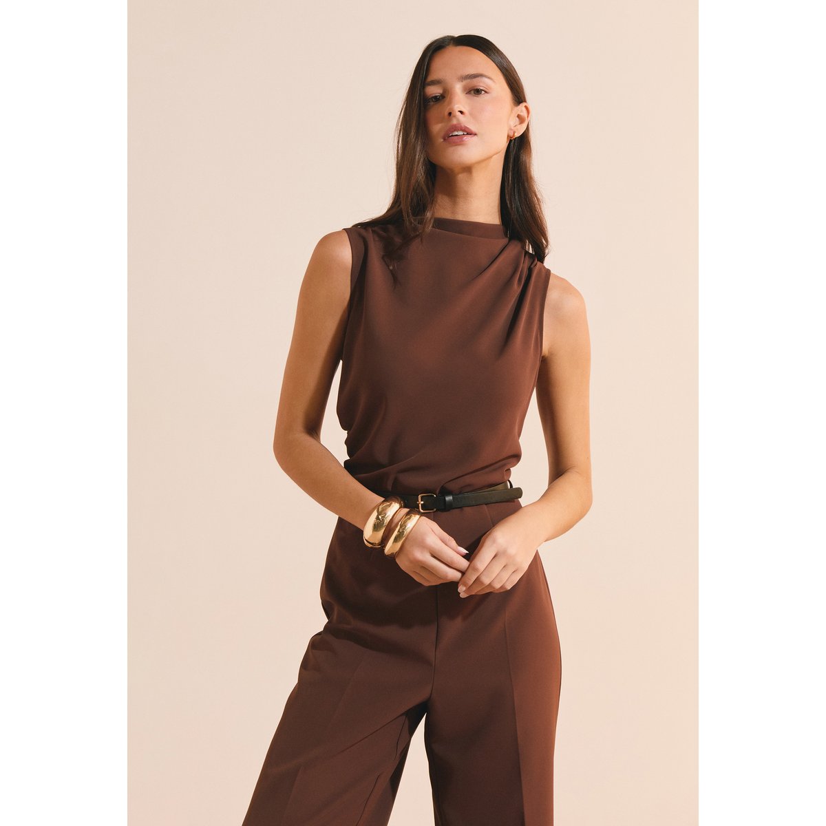Combinaison sans manches JOAN chocolat, ETAM