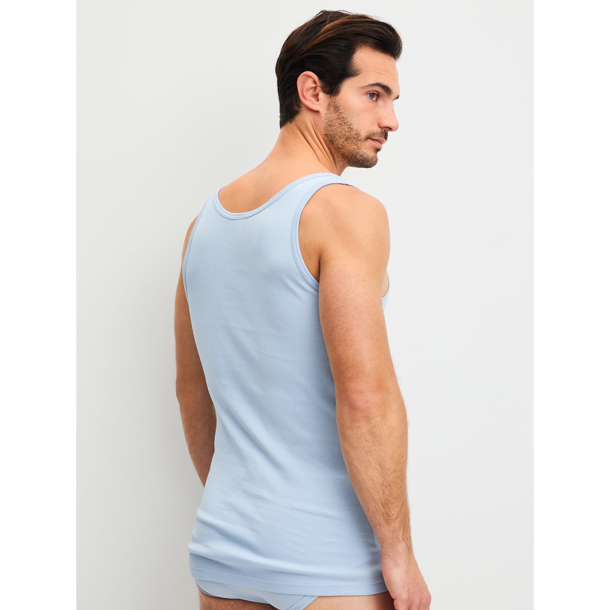 Debadeur sans manches Coton TWISTED COTTON skyway blue, CALIDA