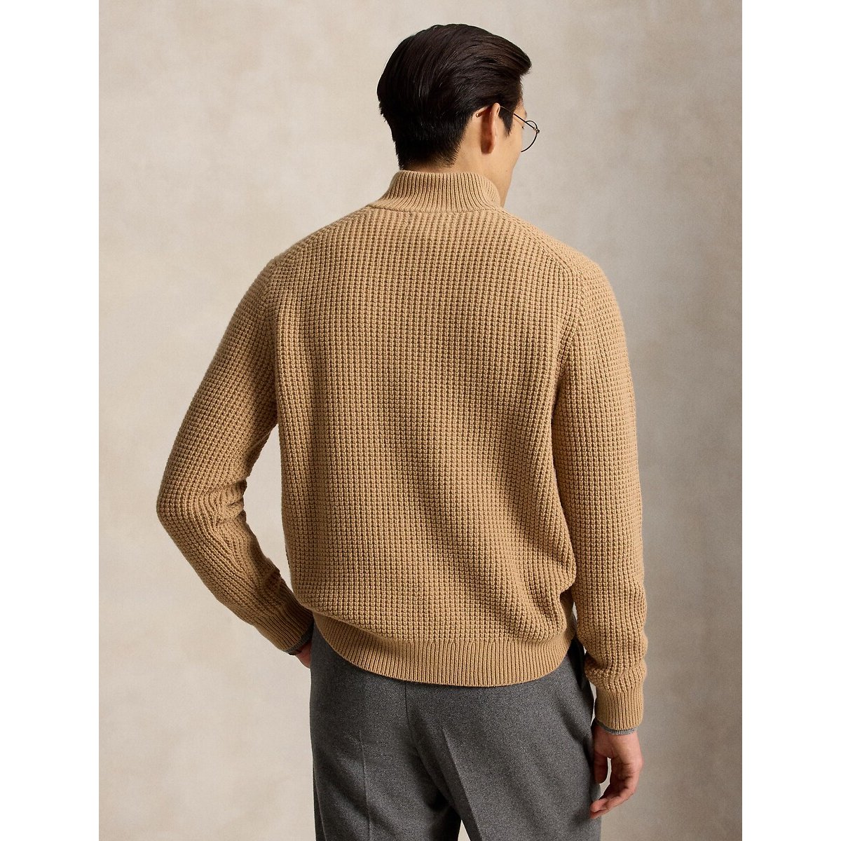 Pull camionneur, en laine mélangée camel, POLO RALPH LAUREN