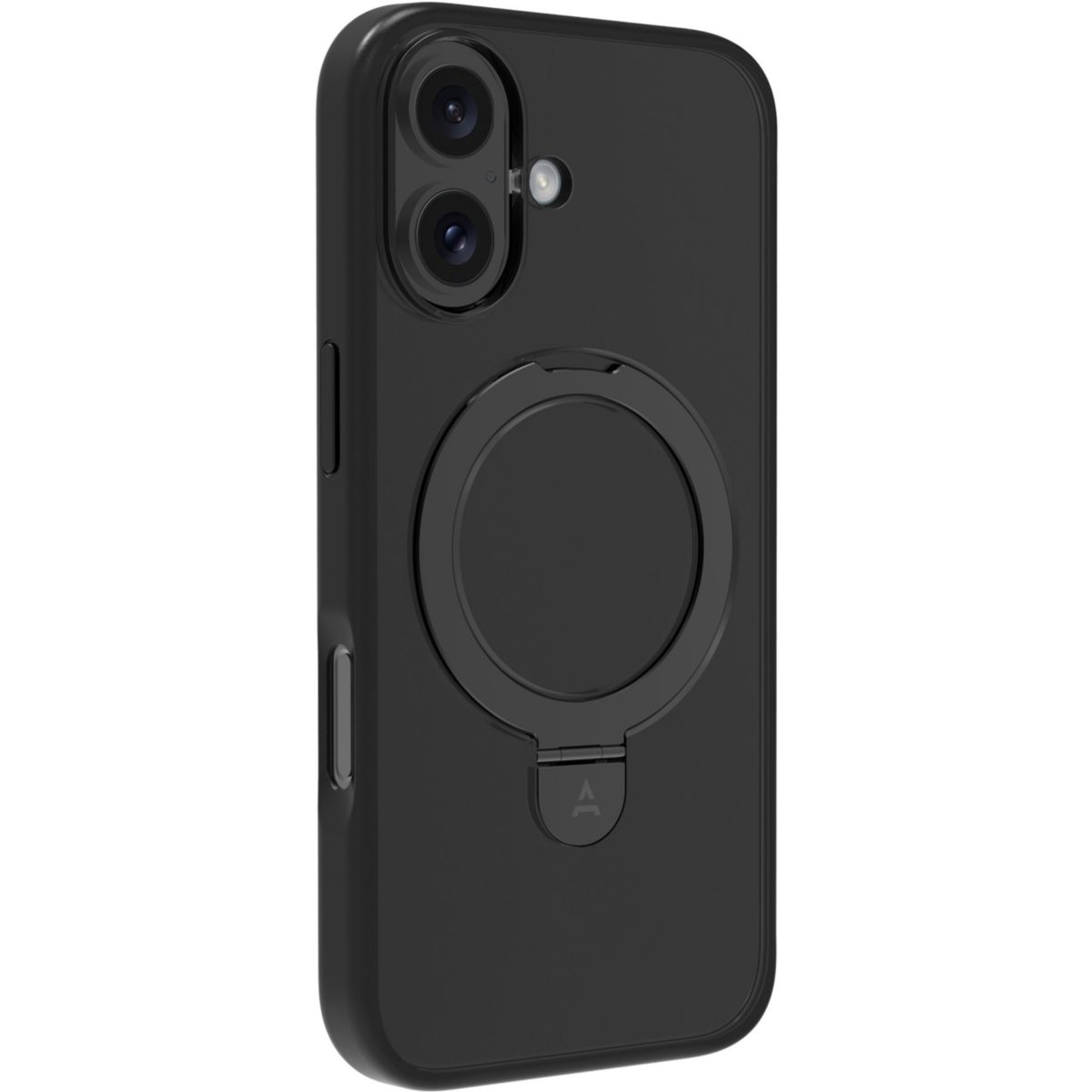 Coque iPhone 17 Pro Max Magnétique Stand Noir couleur unique, ADEQWAT