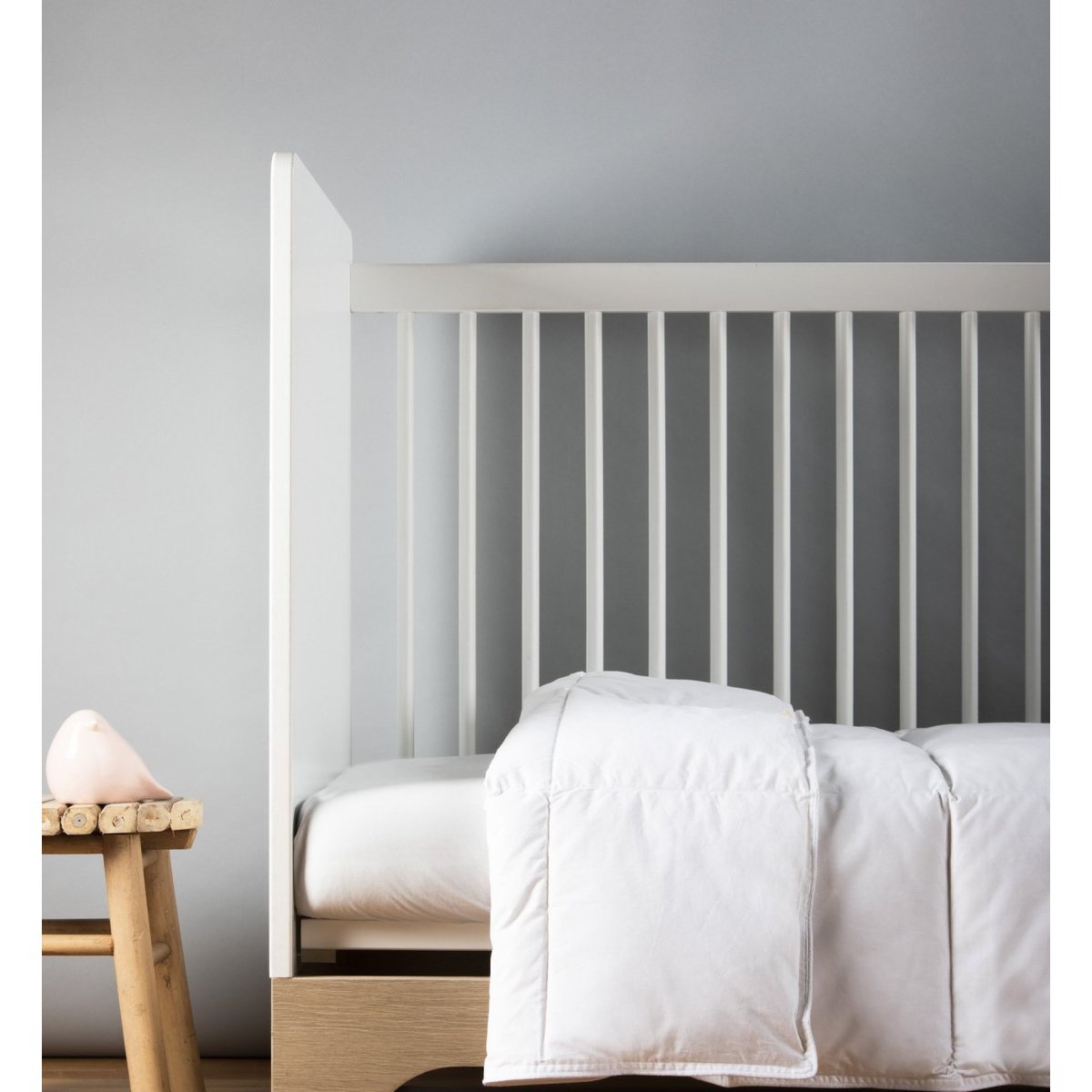 Couette Bébé en Duvet et Plumes LANAÏ couleur unique, KADOLIS