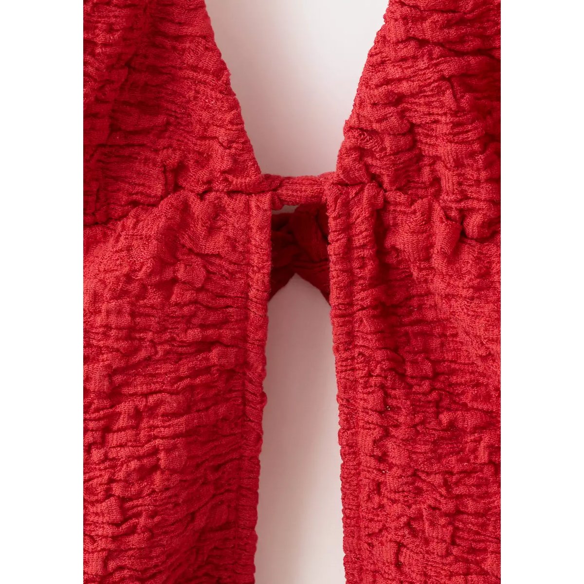 Top nœud et dos ouvert bordeaux, MANGO TEEN