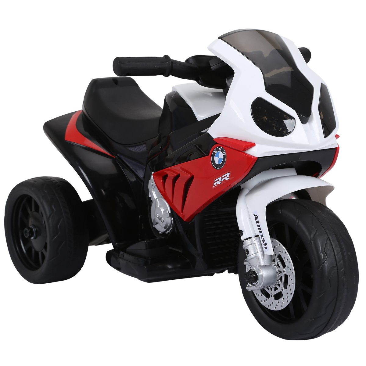 Moto électrique à conducteur assis Plastique rouge, HOMCOM
