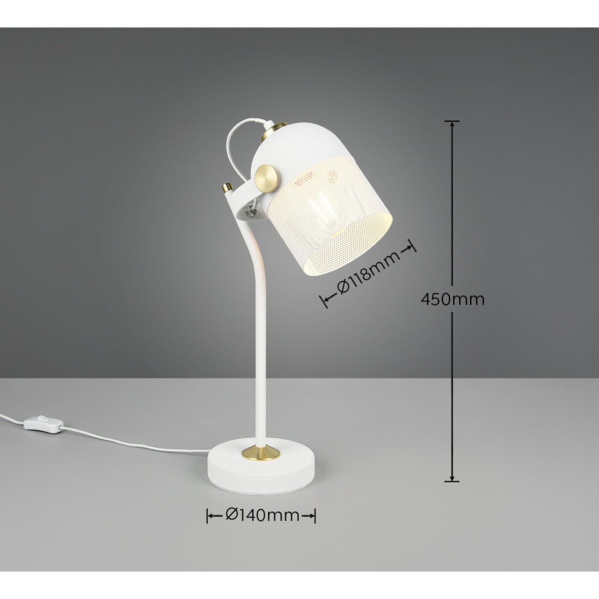 Candeeiro de mesa Mixa, da Trio Lighting branco, TRIO LIGHTING