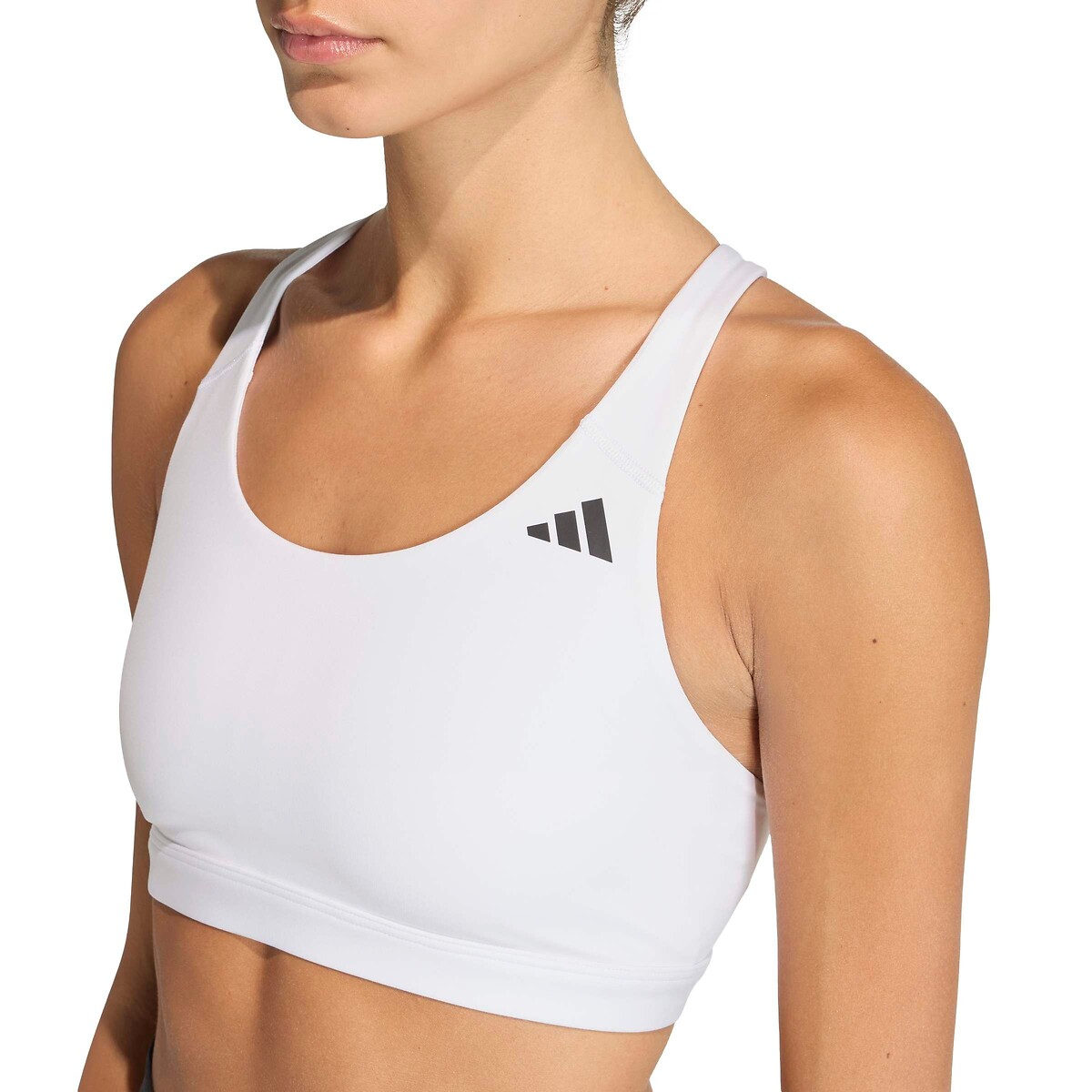 Brassière, bretelles amovibles blanc, adidas Performance