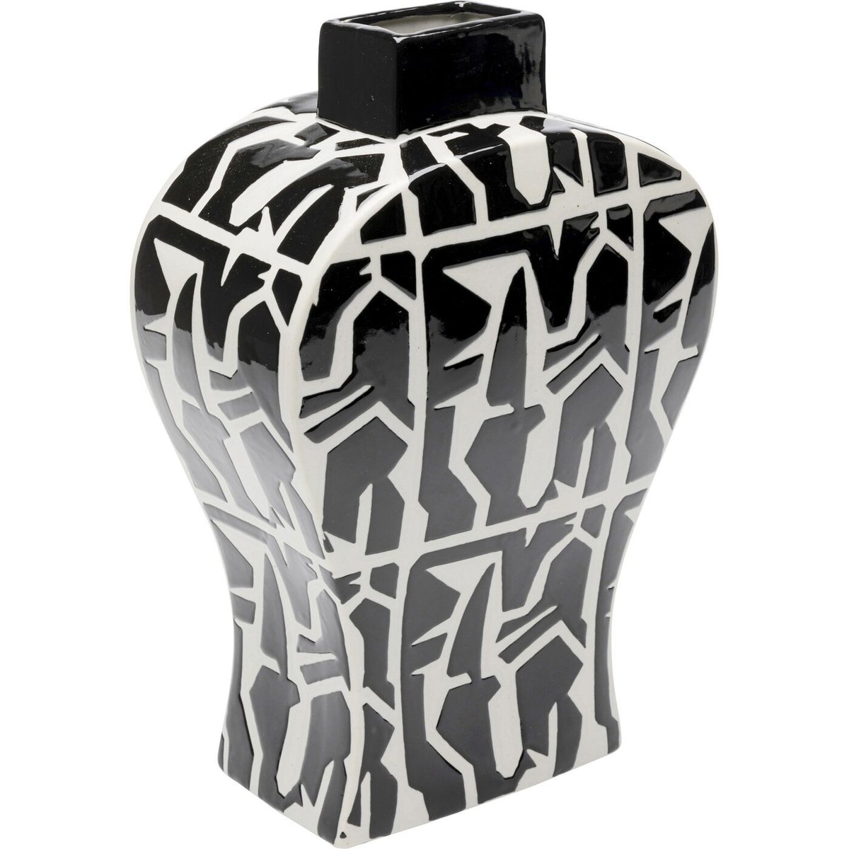 Vase en porcelaine, ARTISTICO noir, KARE DESIGN