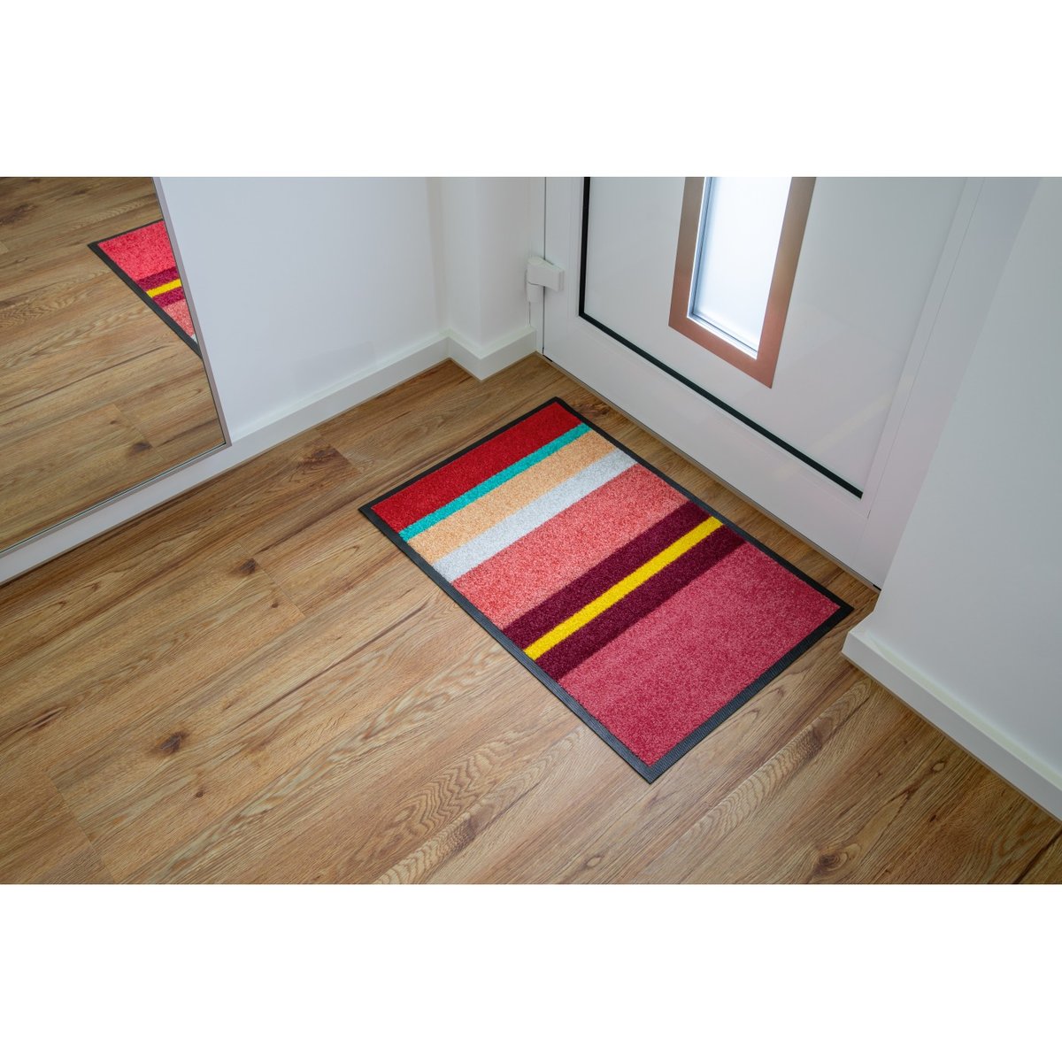 Tapis d'entrée design rayures  Marrakech multicolore, REMEMBER