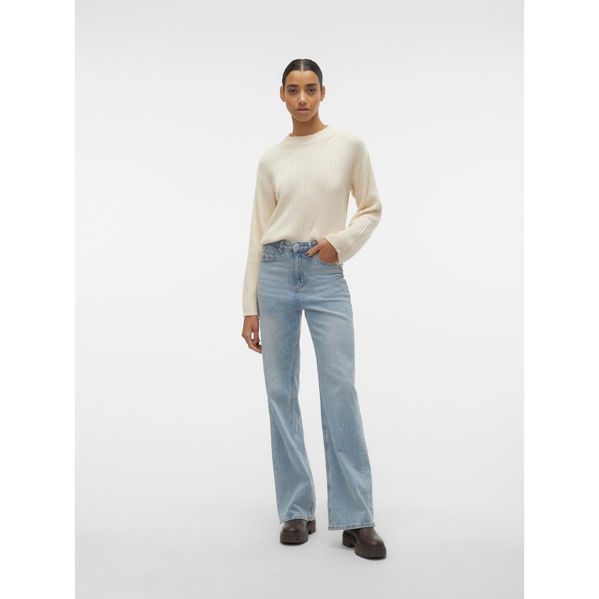 Pull En Maille birch, VERO MODA