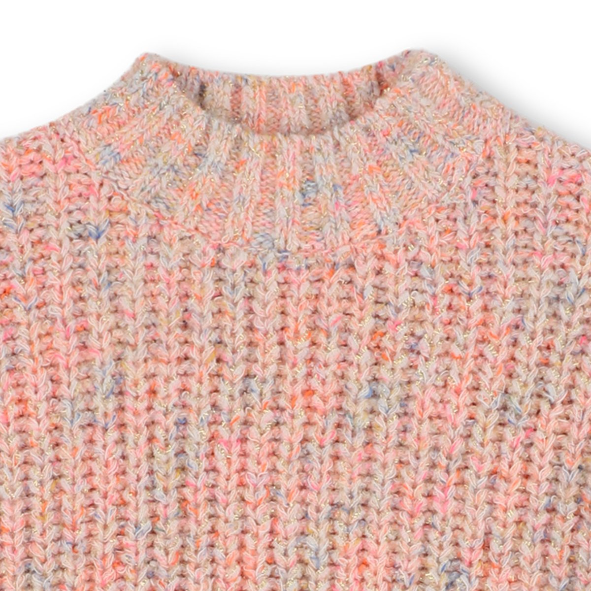 Pull tricoté multicolore peche, BILLIEBLUSH