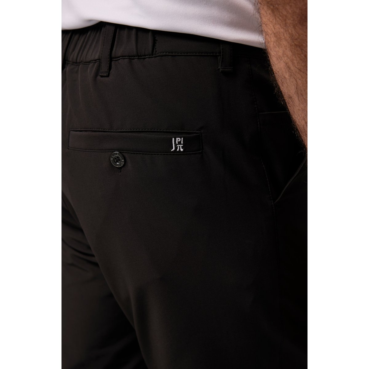 Pantalon de golf à taille élastique noir, JP1880