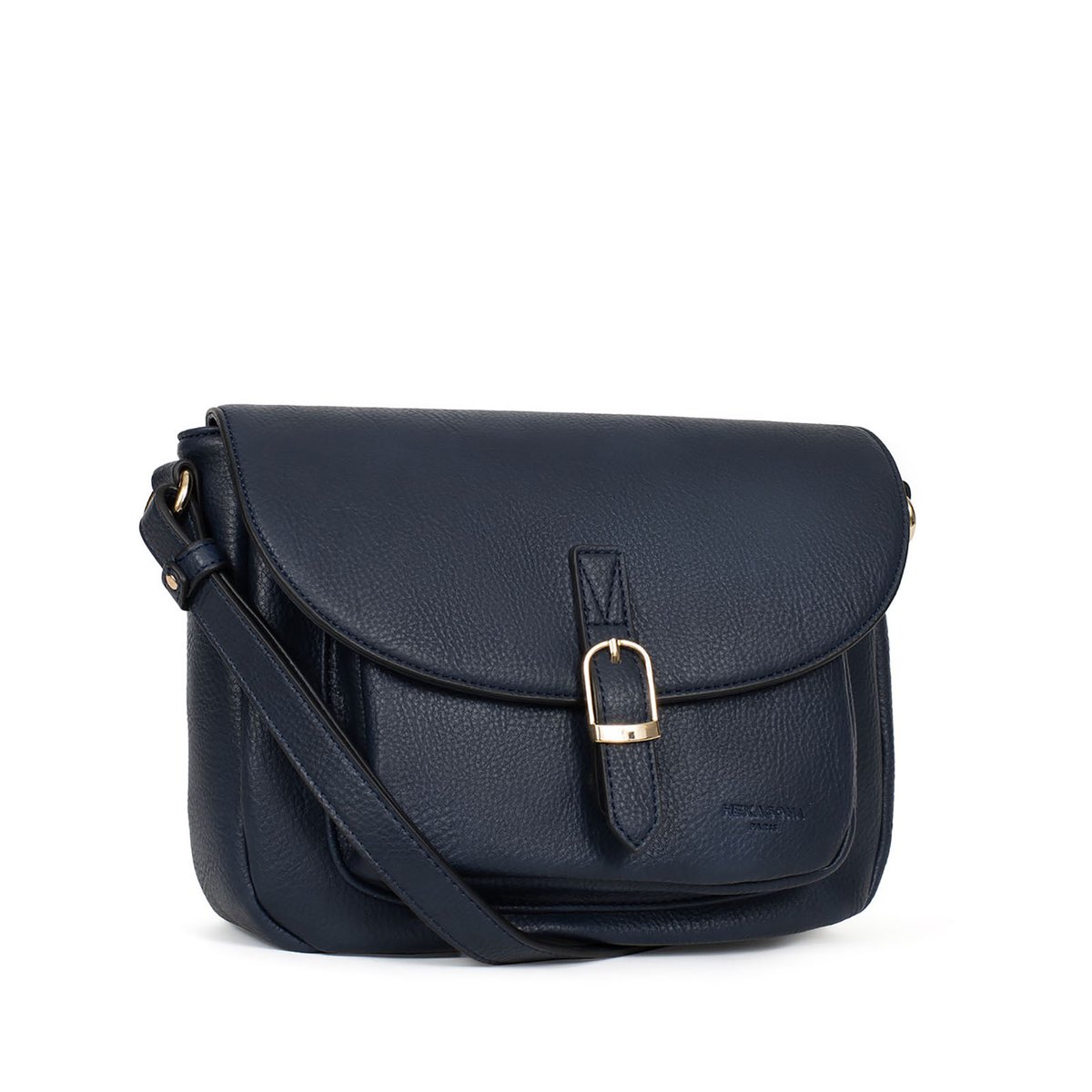 Sac porté travers TOSCANE bleu marine, HEXAGONA