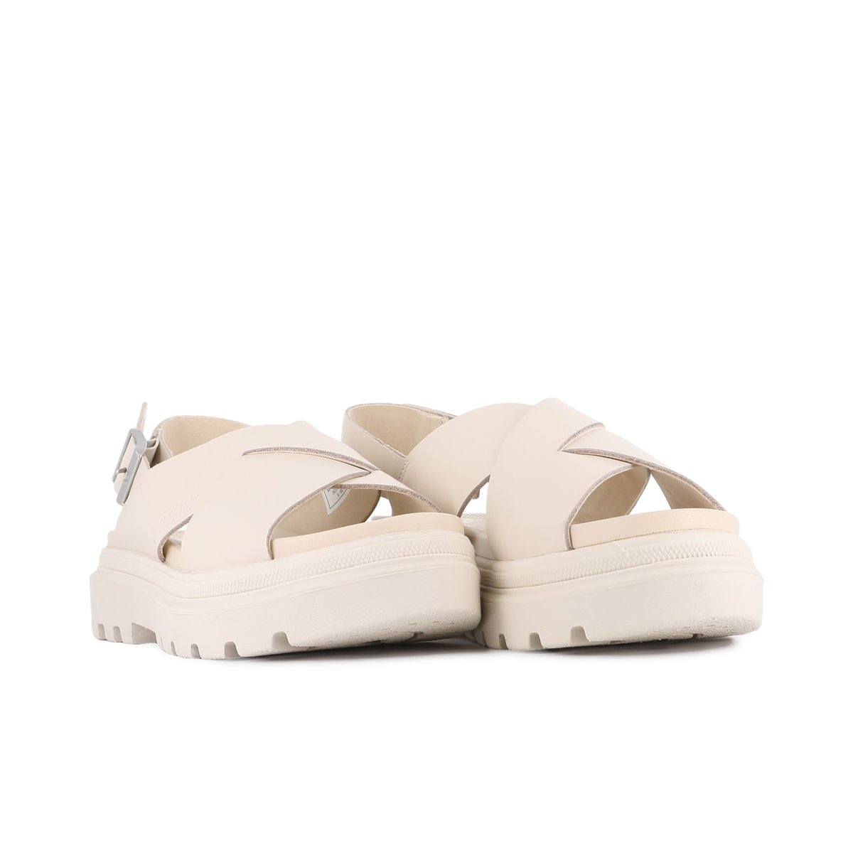Sandales en cuir PALLACRUISE CROSSED -almond milk, PALLADIUM