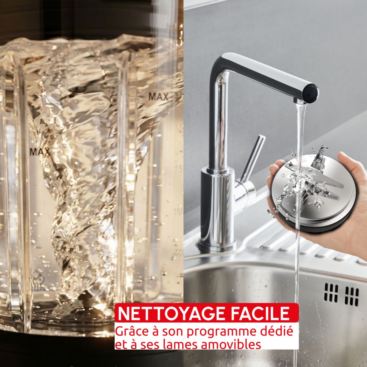 Blender chauffant Perfect Mix Cook LM835D10 couleur unique, MOULINEX