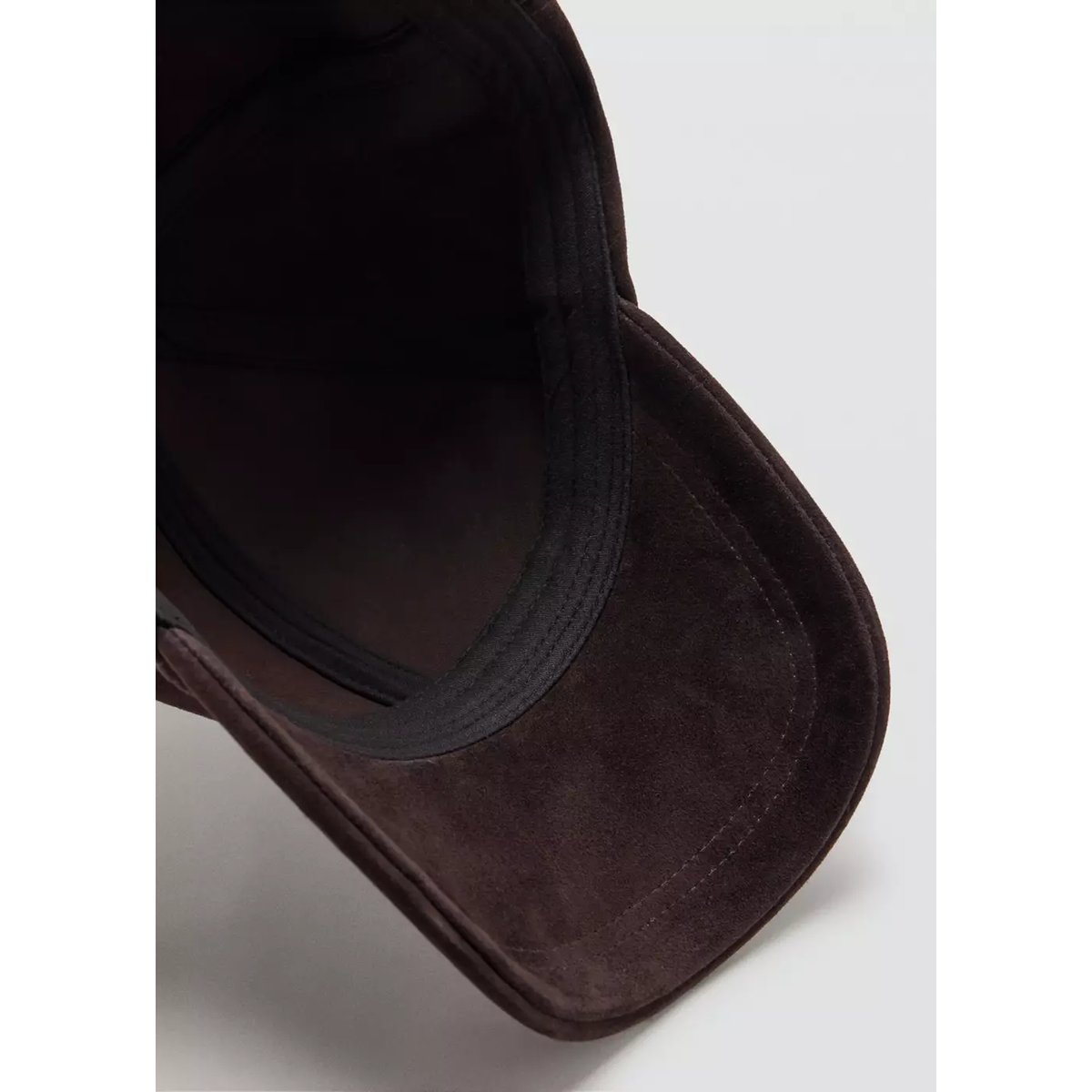 Casquette 100 % cuir marron, MANGO MAN