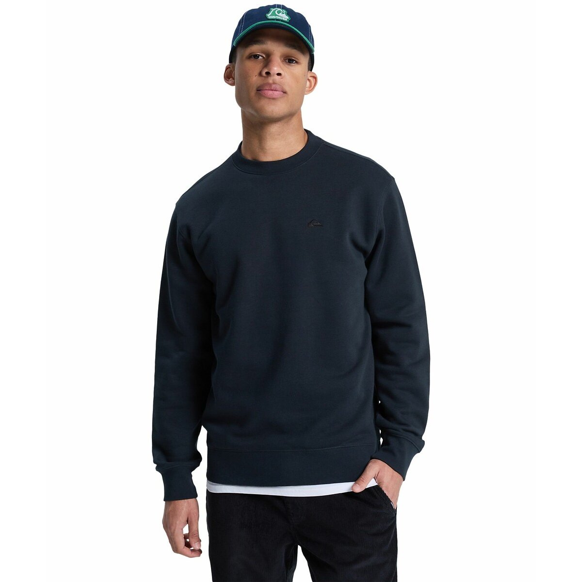 Sweat col rond salt water crew noir, QUIKSILVER