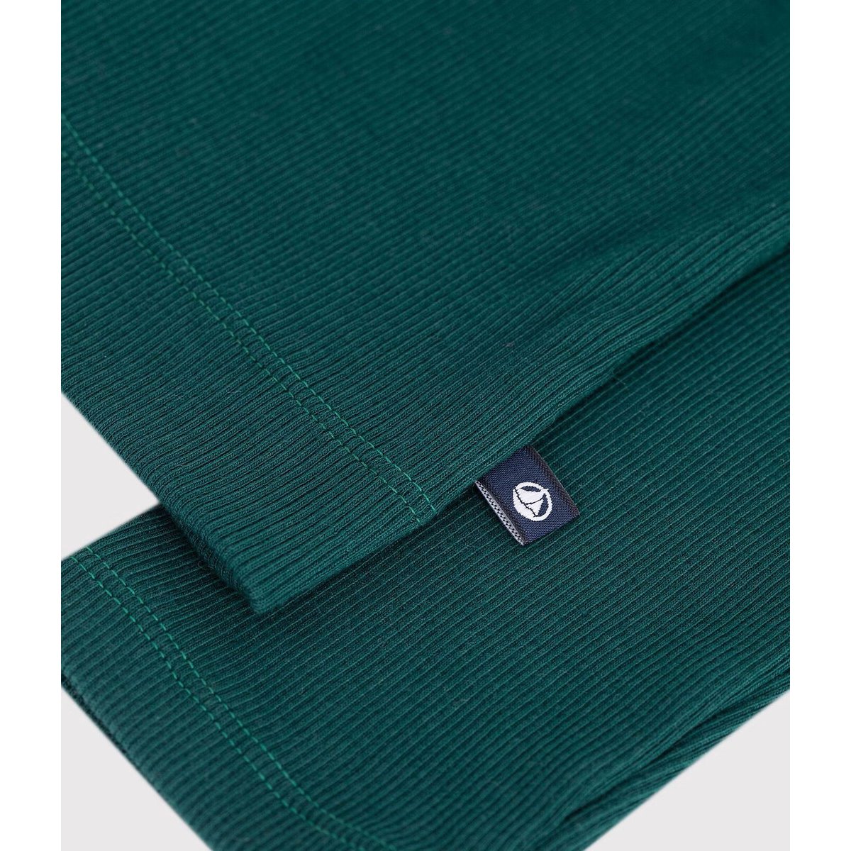 Cardigan femme en coton uni vert, PETIT BATEAU