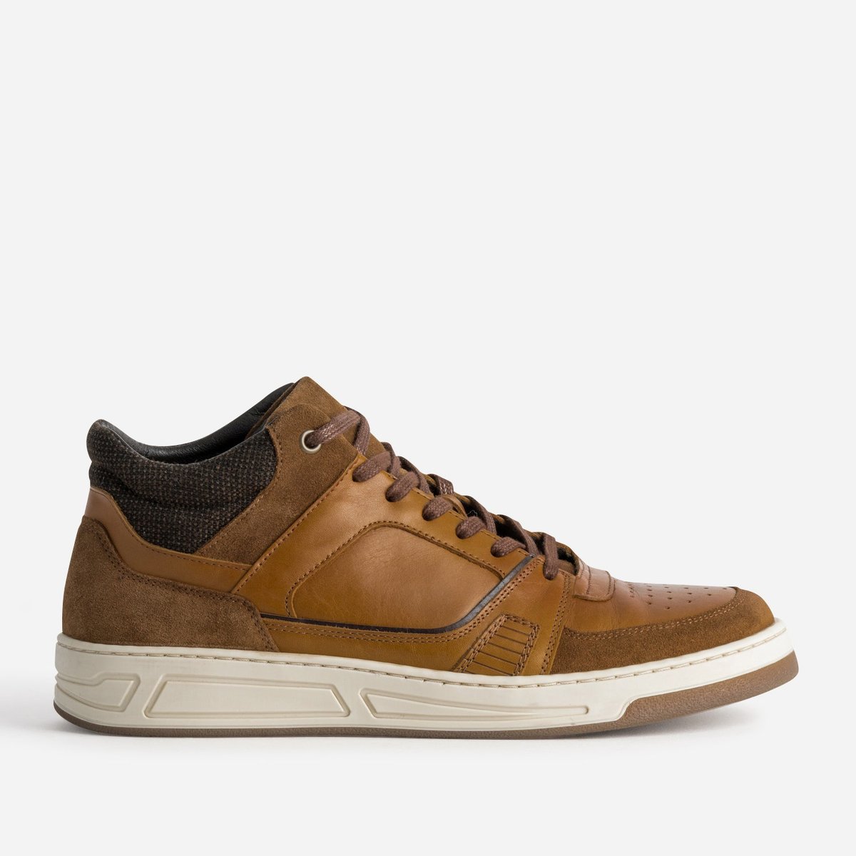 Basket en cuir PALOUP cognac, ERAM