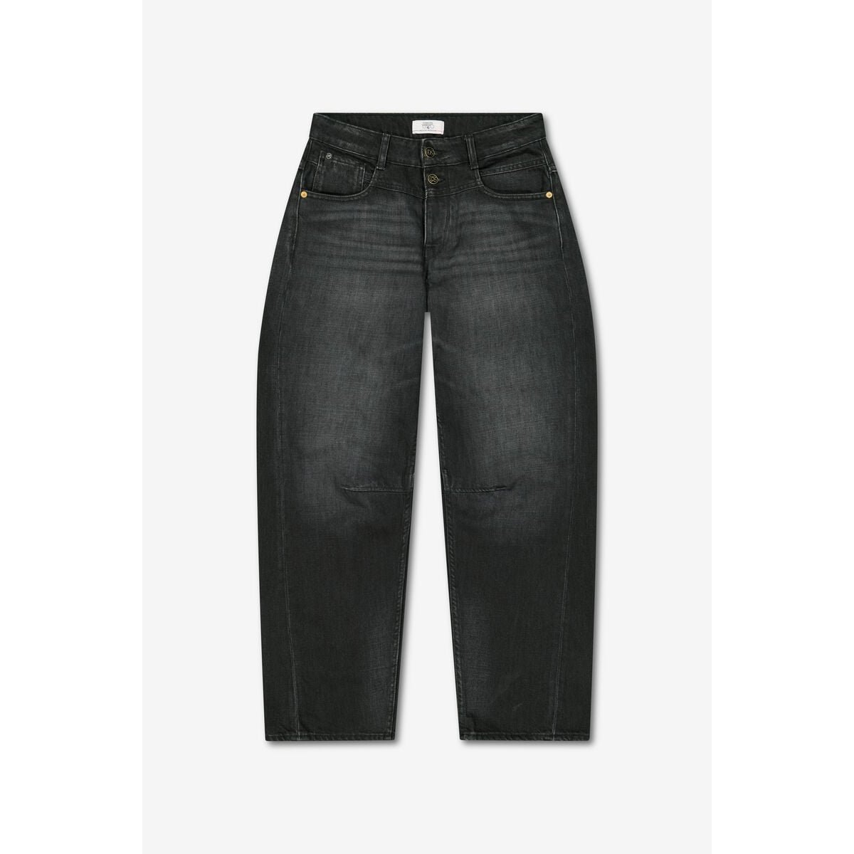 Jeans loose, large balloon , longueur 34 black / black, LE TEMPS DES CERISES