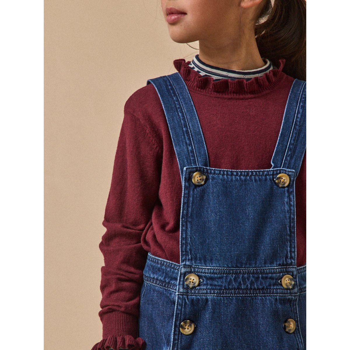 Robe tablier en denim denim brut, CYRILLUS