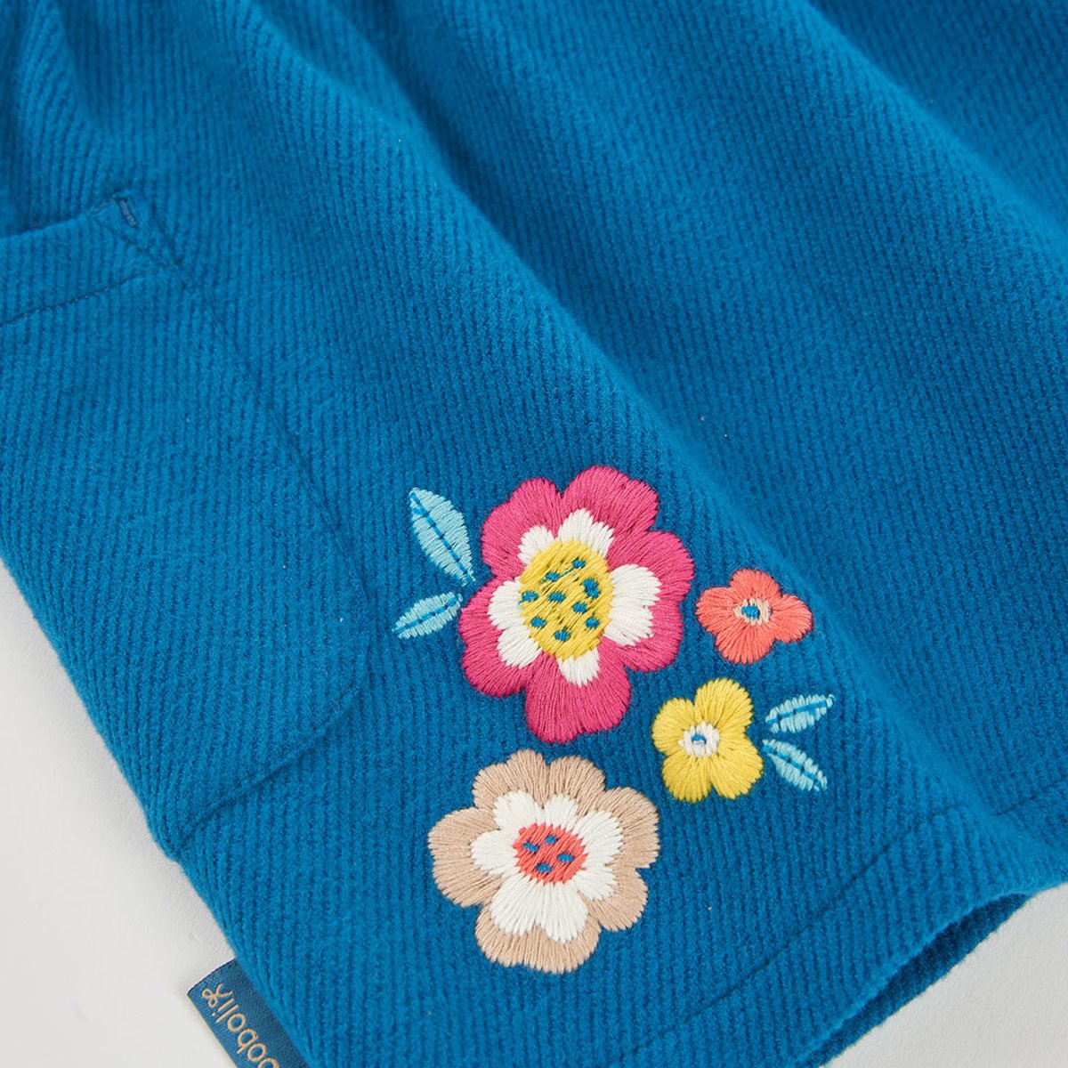 Robe maille imprimée de fleurs noir, BOBOLI