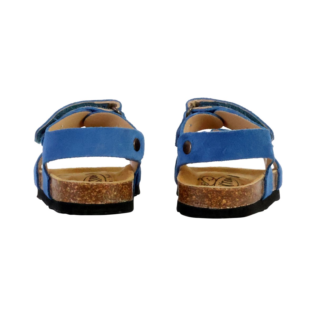 Mules Cuir Pol bleu, PLAKTON