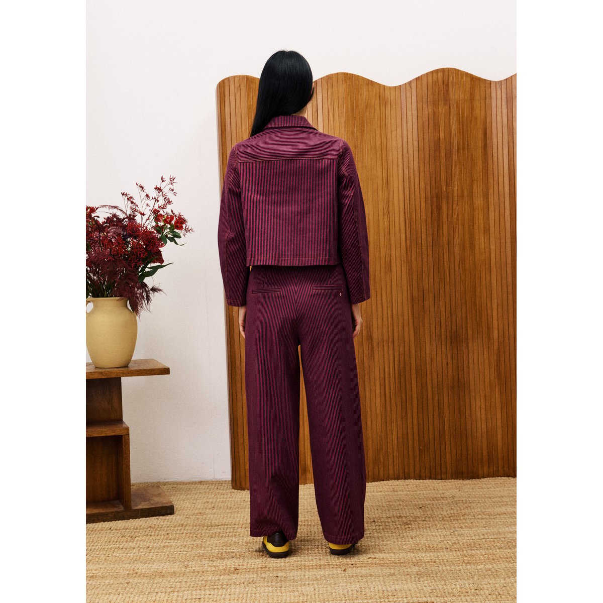 Veste en coton ACACIA rose fuchsia, FRNCH