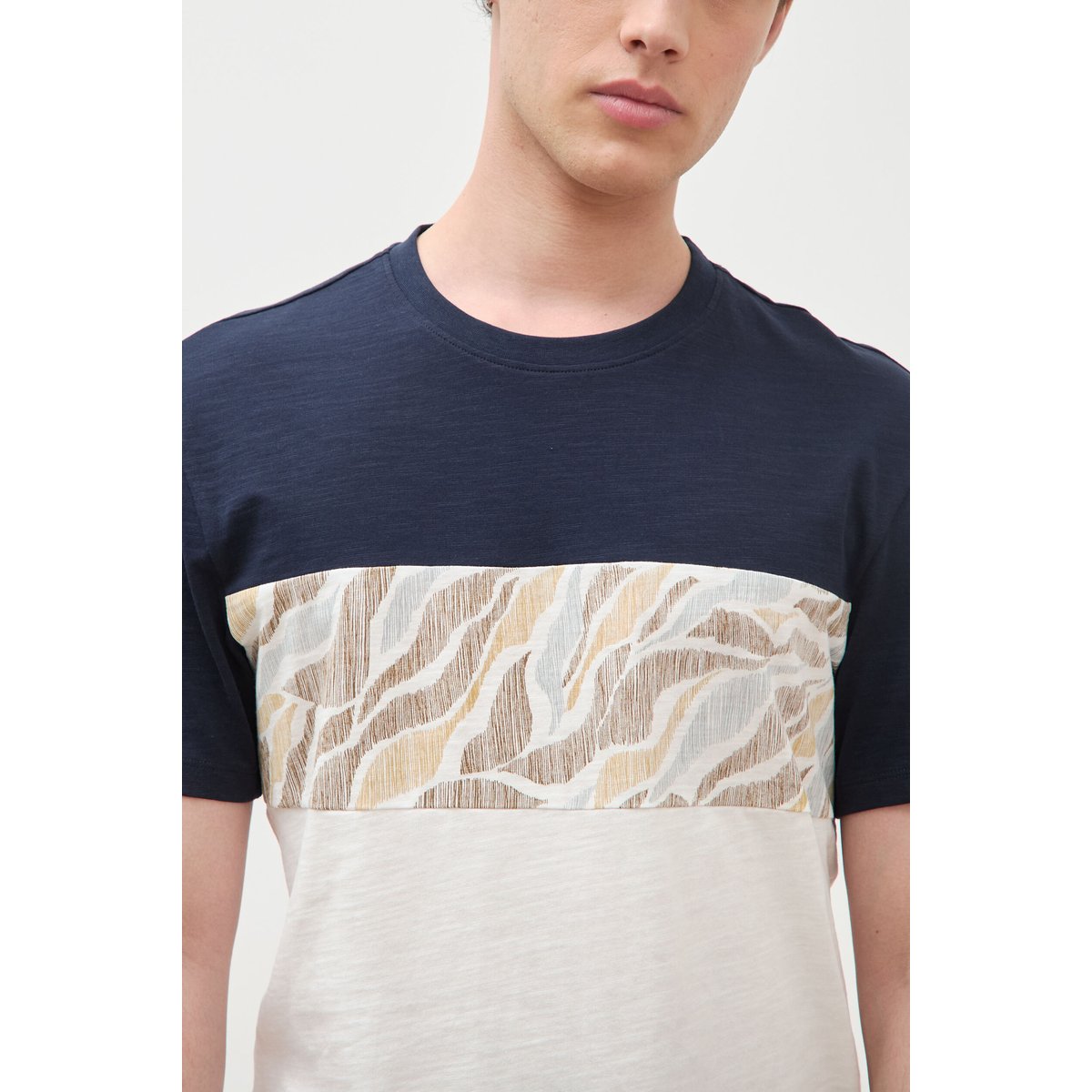 T-shirt manches courtes ecru, BONOBO