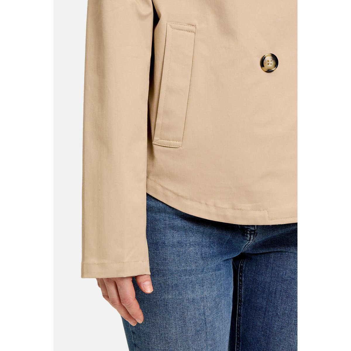Veste d'été à col beige, AMBER & JUNE