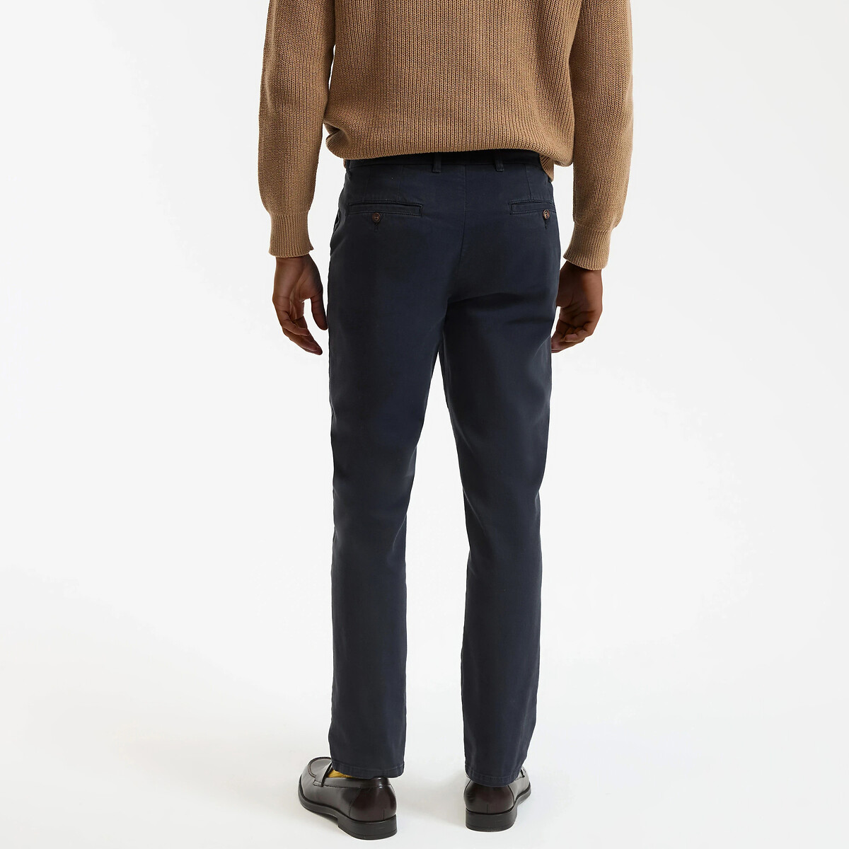 Pantalon chino Regular, Signature FRANÇOIS bleu marine, LA REDOUTE COLLECTIONS