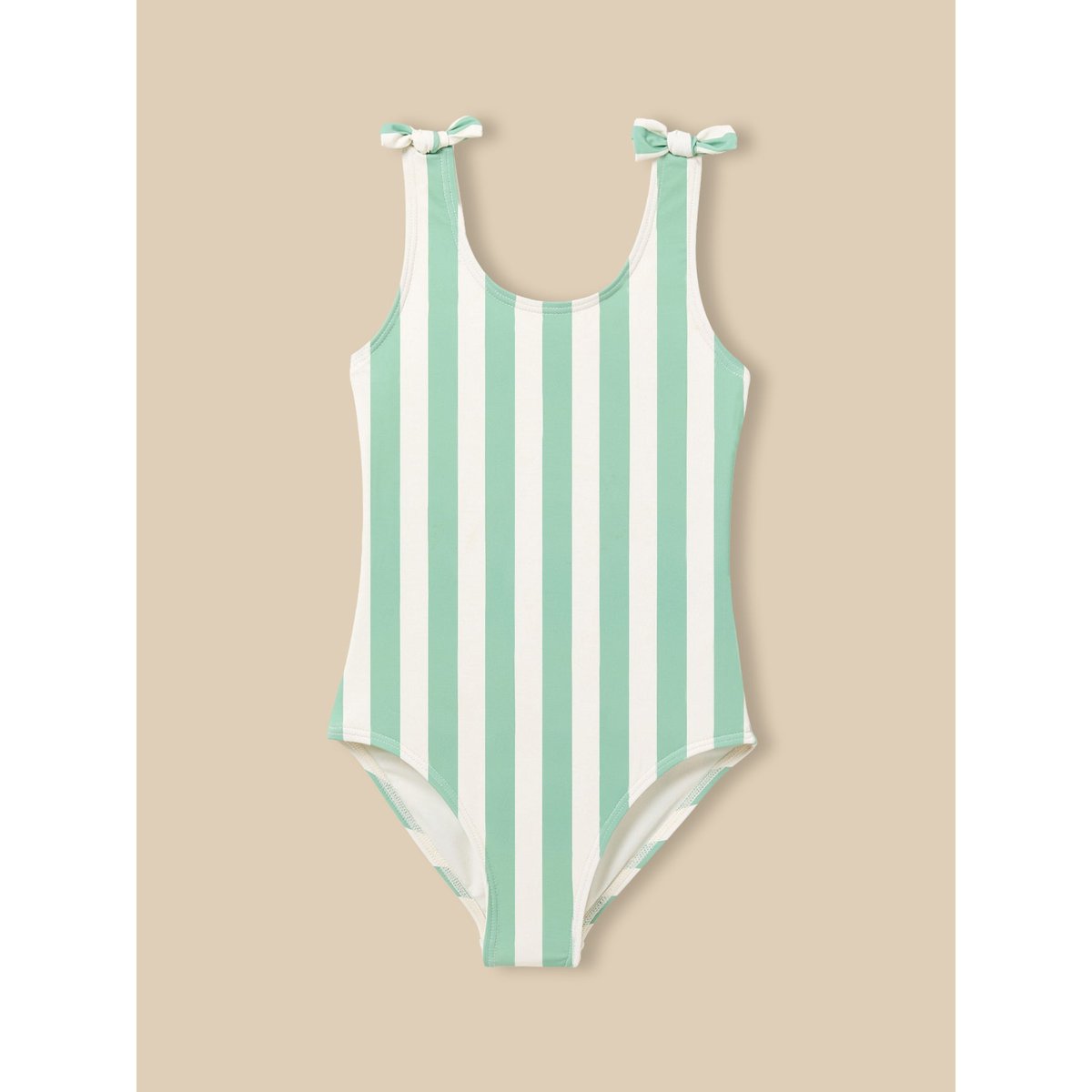 Maillot de bain 1 pièce - rayé rayure verte, CYRILLUS