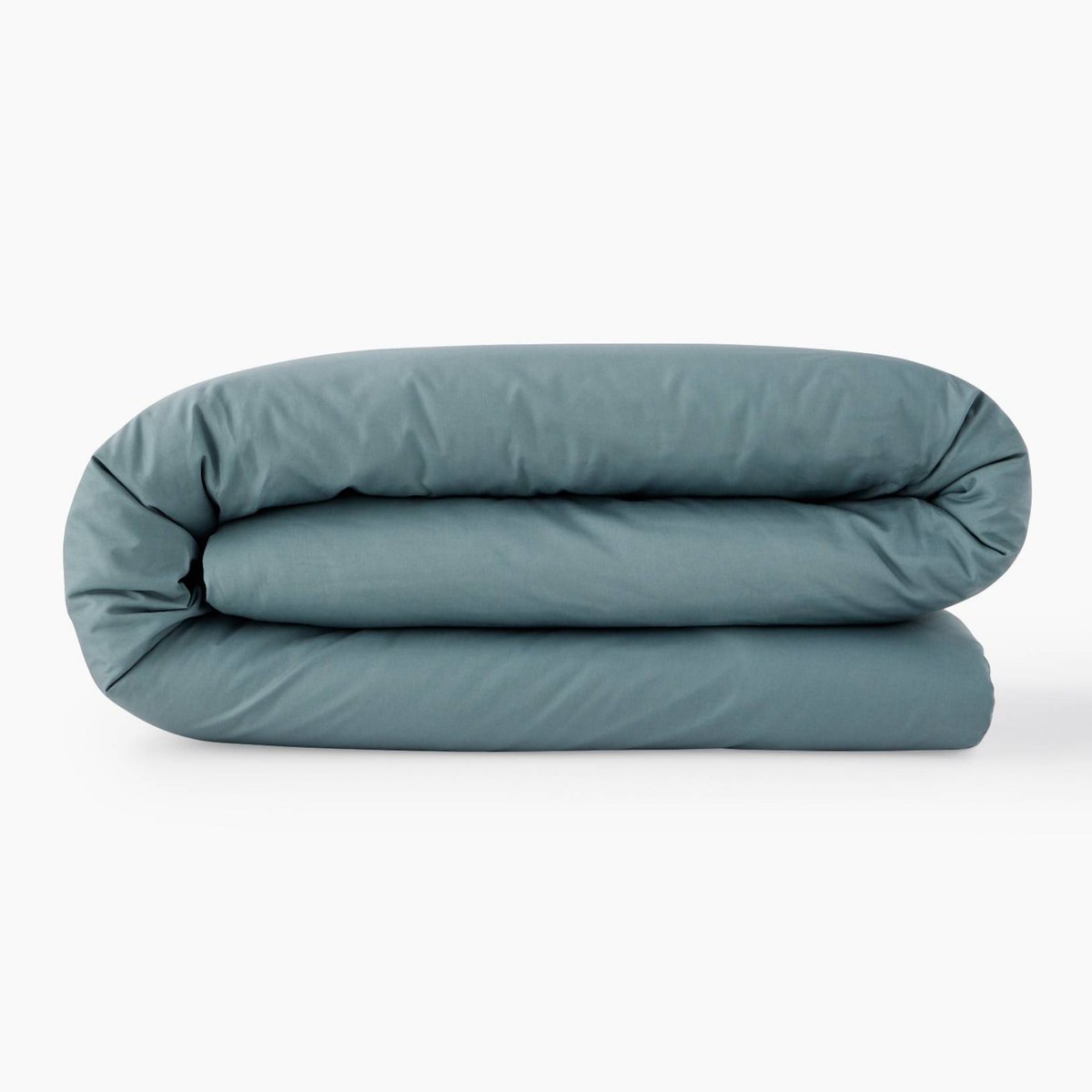 Housse de couette unie, percale de coton, 100% coton bio GOTS algue, MONOPRIX