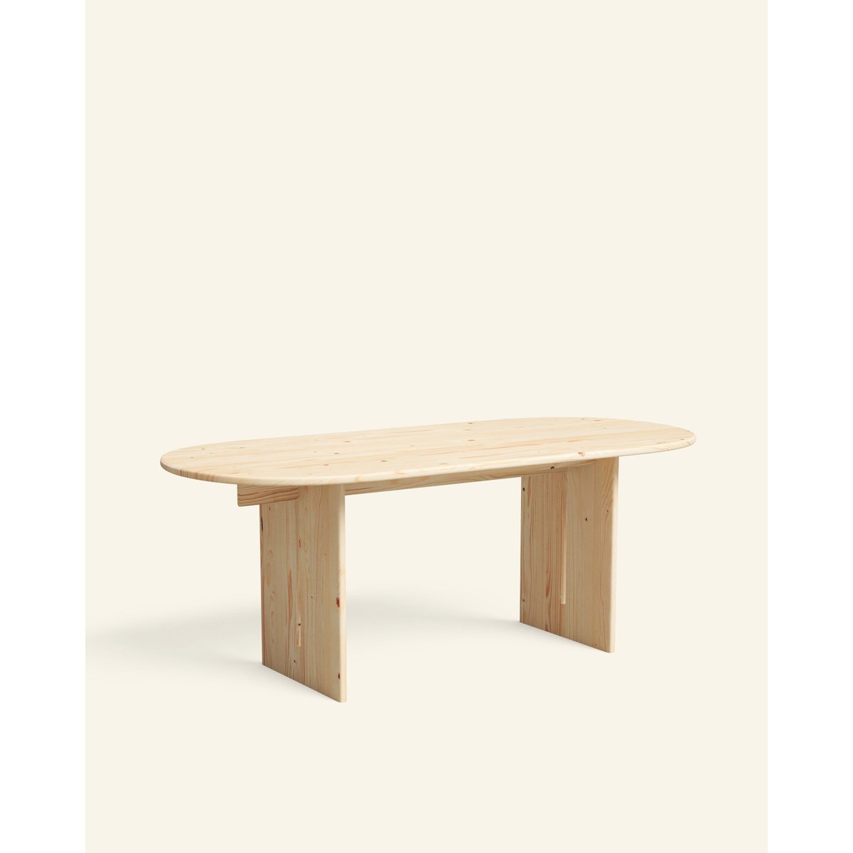 Table à manger en sapin beige 160 cm - NUMA naturel, HANNUN