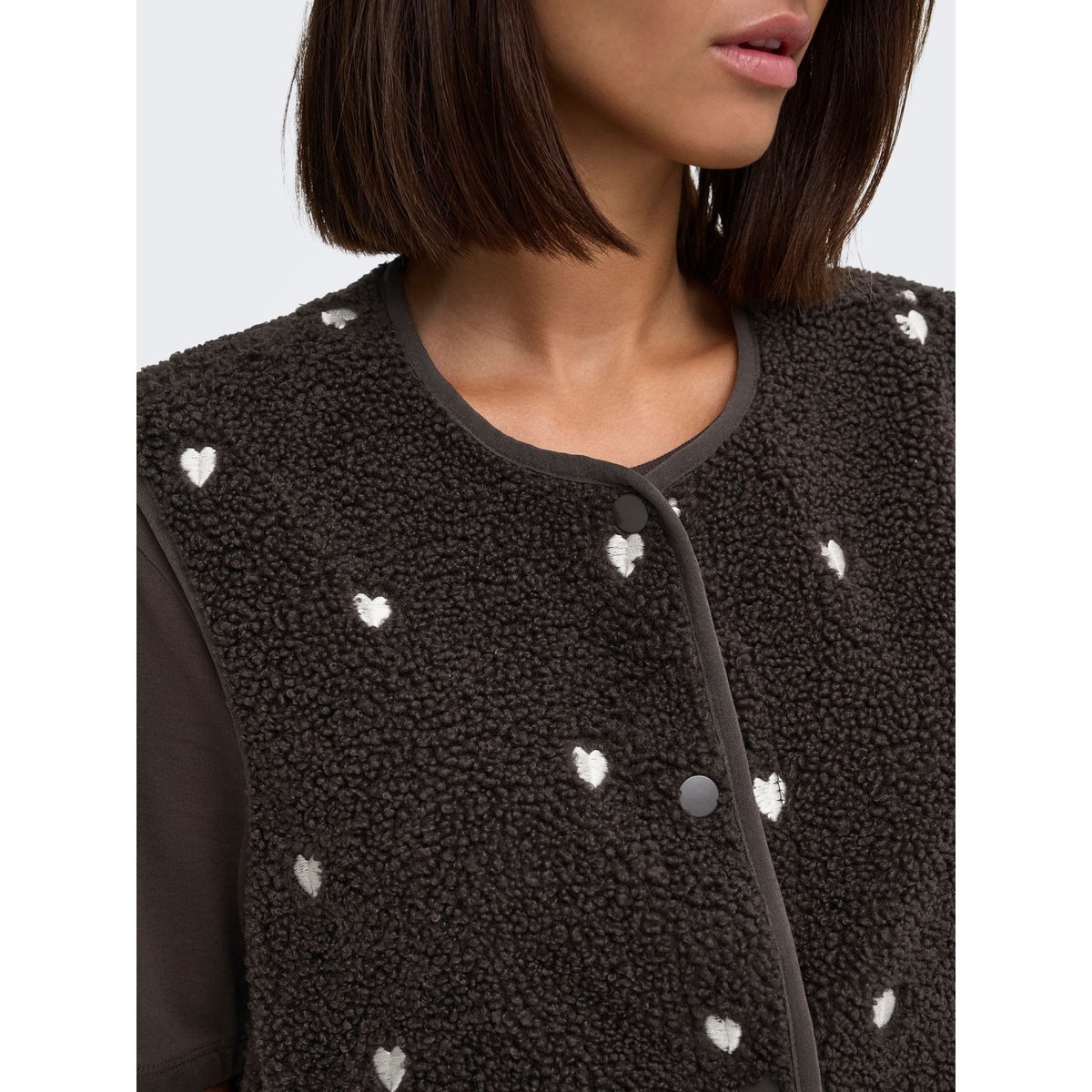 Gilet marron - chocolate torte, JDY