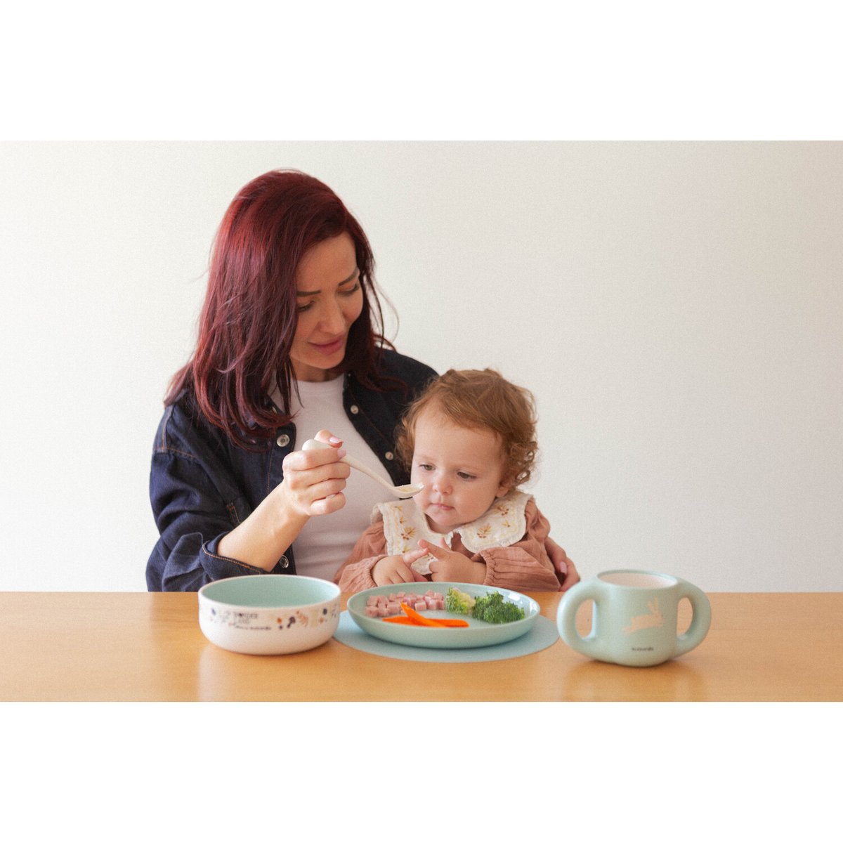 Coffret repas bébé +6 mois wonderland vert, SUAVINEX