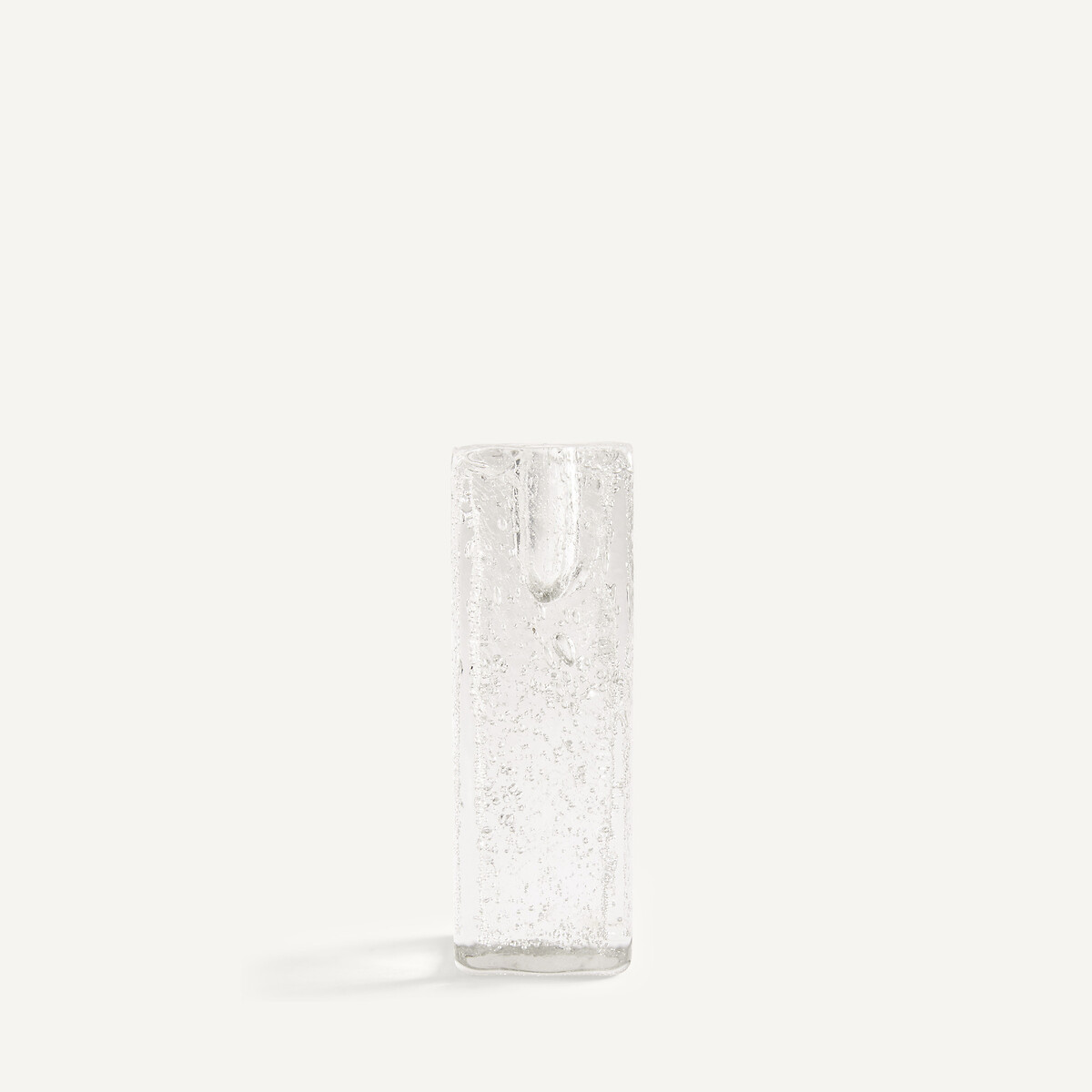 Handgeblazen glazen kandelaar, hoogte 18 cm, CASARE transparant, AM.PM