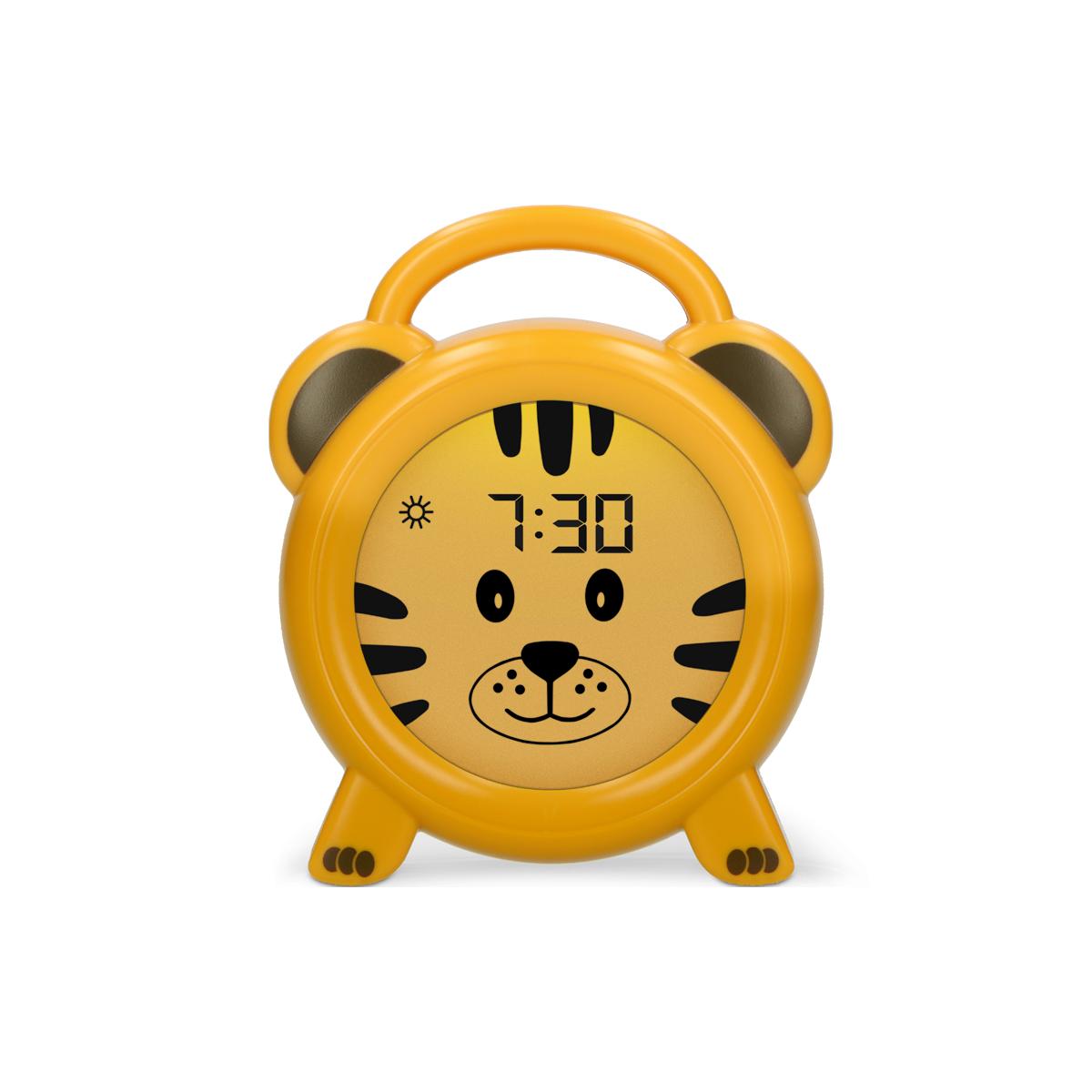 Réveil éducatif et veilleuse sleeptrainer jaune, noir, ALECTO