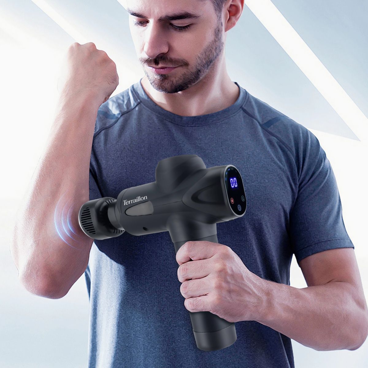Pistolet de massage de massage Expert chaud & froid noir, TERRAILLON